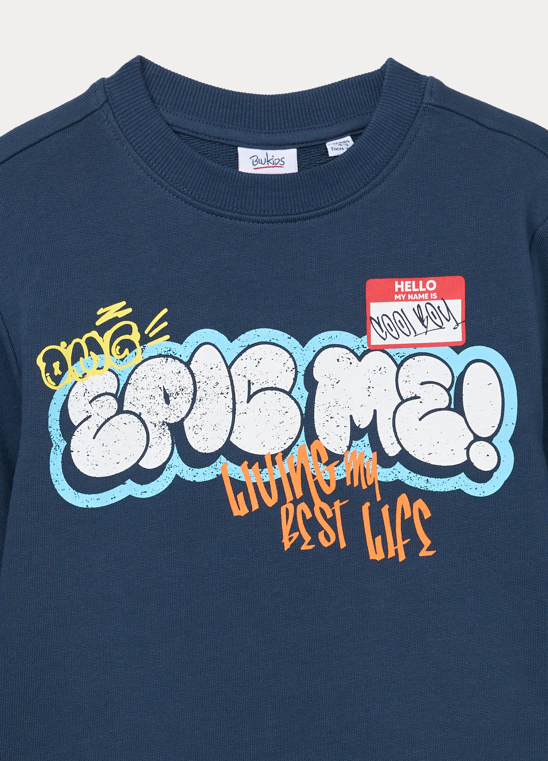 Jogging set in french terry di puro cotone bambino _2