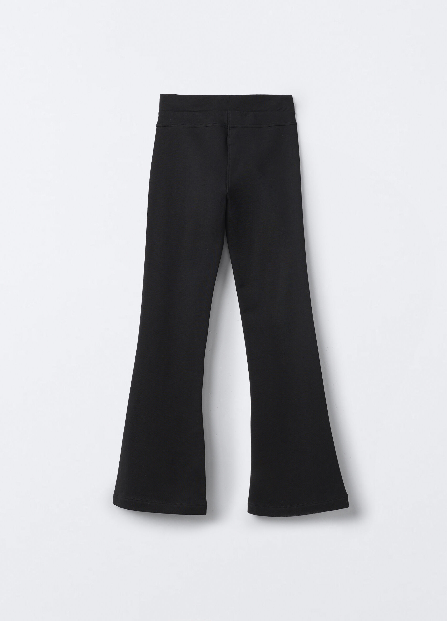 Treggings in cotone garzato stretch Flare Fit ragazza_1