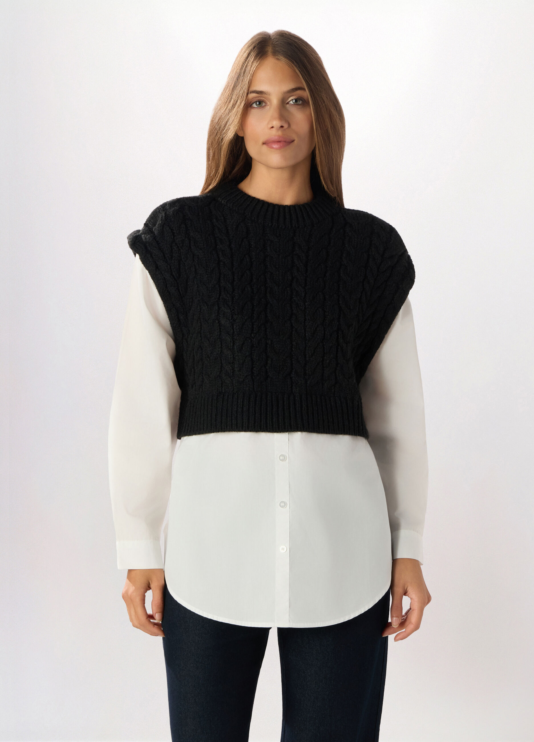 Gilet + inserto camicia donna_0