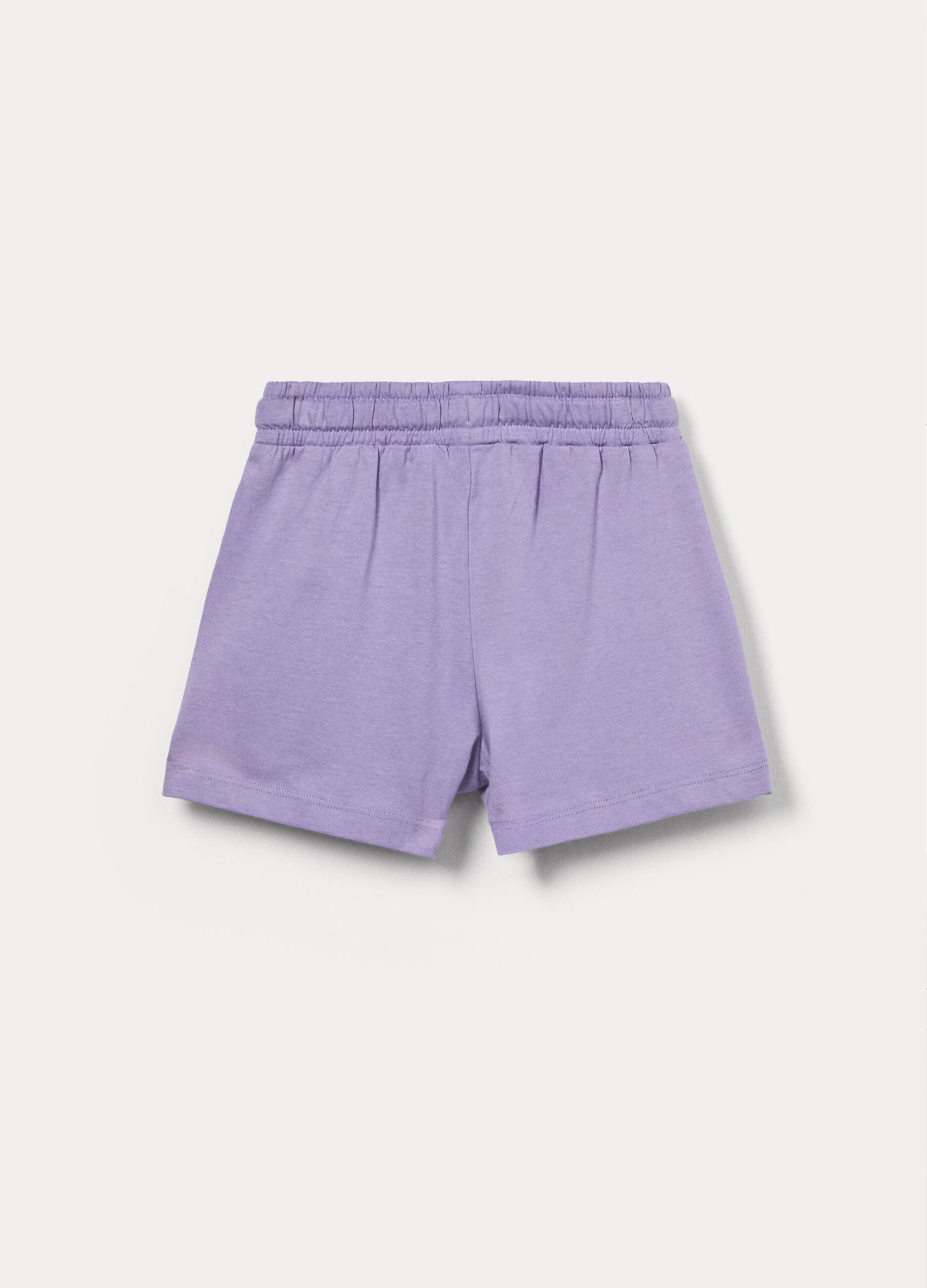 Shorts in jersey di puro cotone bambina_1