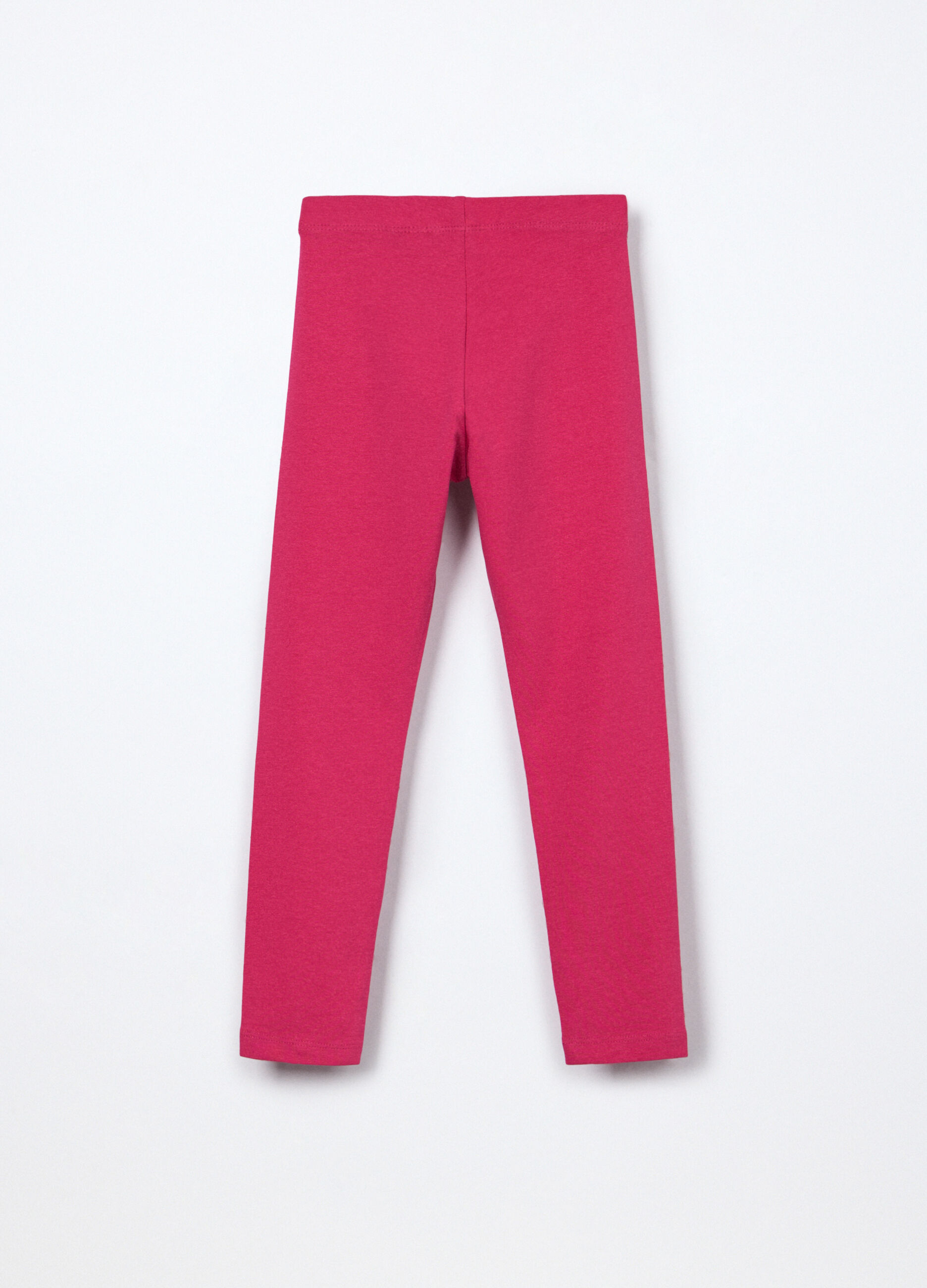 Leggings in jersey di cotone stretch bambina_1