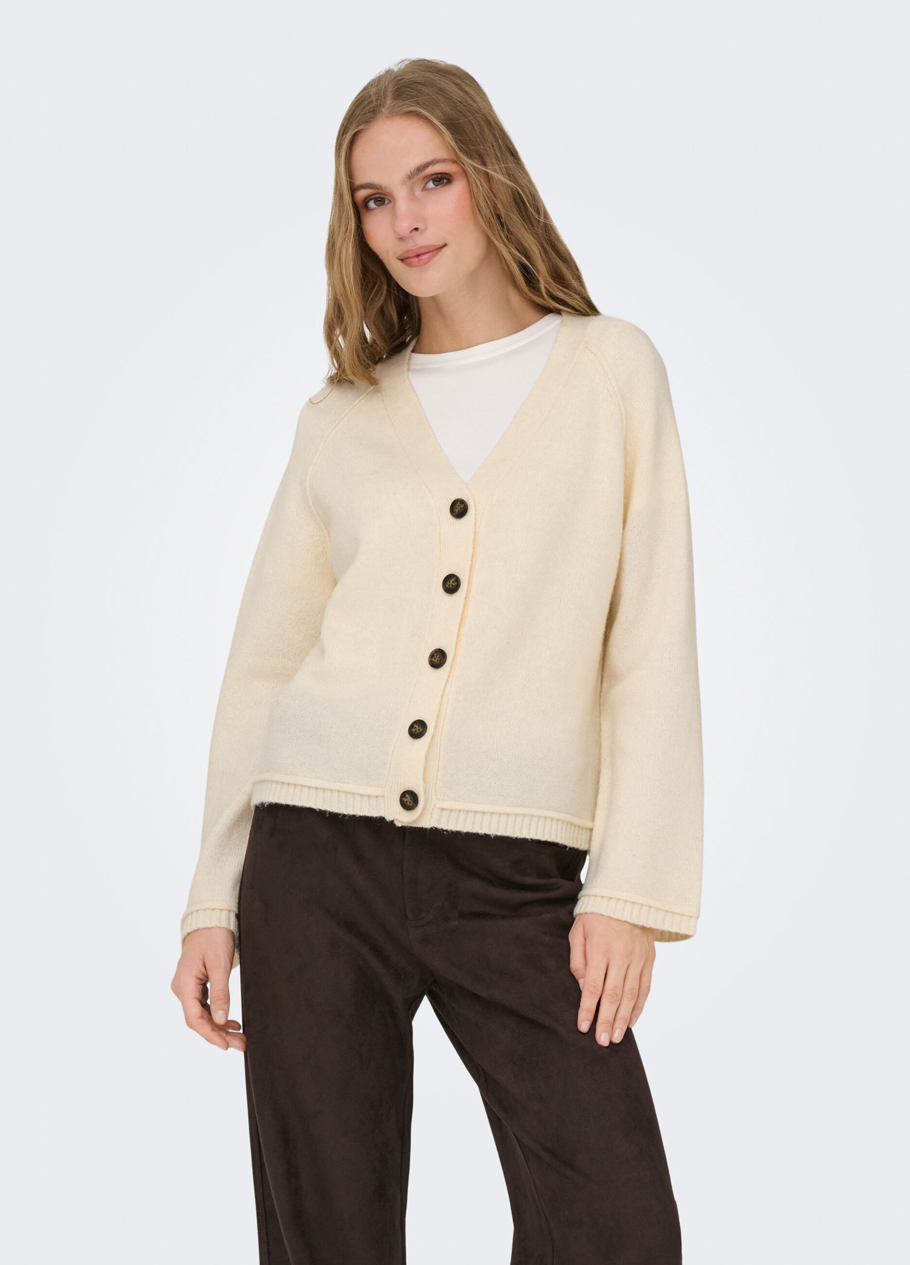 Cardigan con scollo a V donna_0