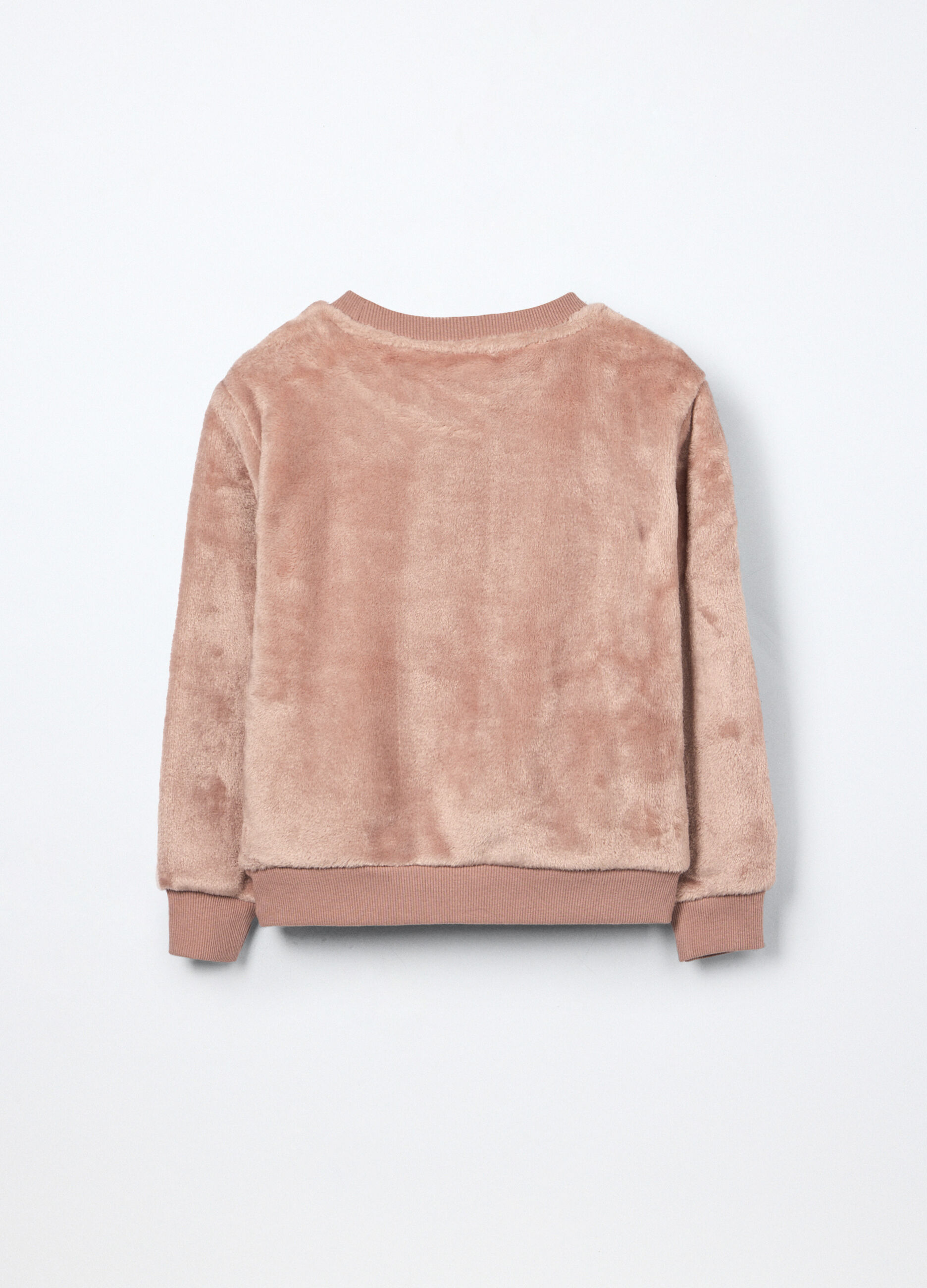 Felpa in pile con paillettes bambina_1