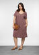 Abito corto girocollo in jersey di puro cotone donna curvy_0