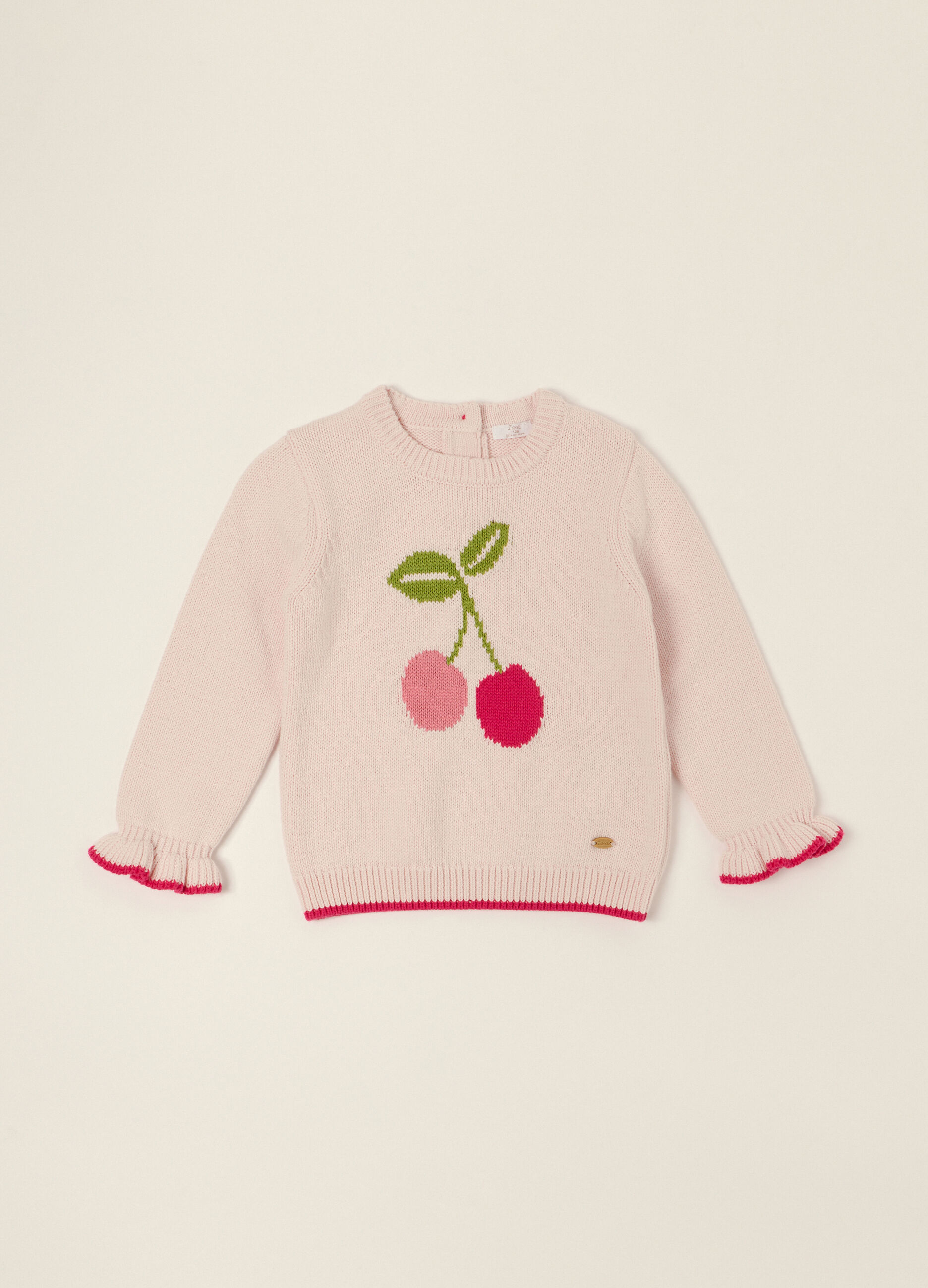 Maglioncino jaquard in puro cotone IANA_0