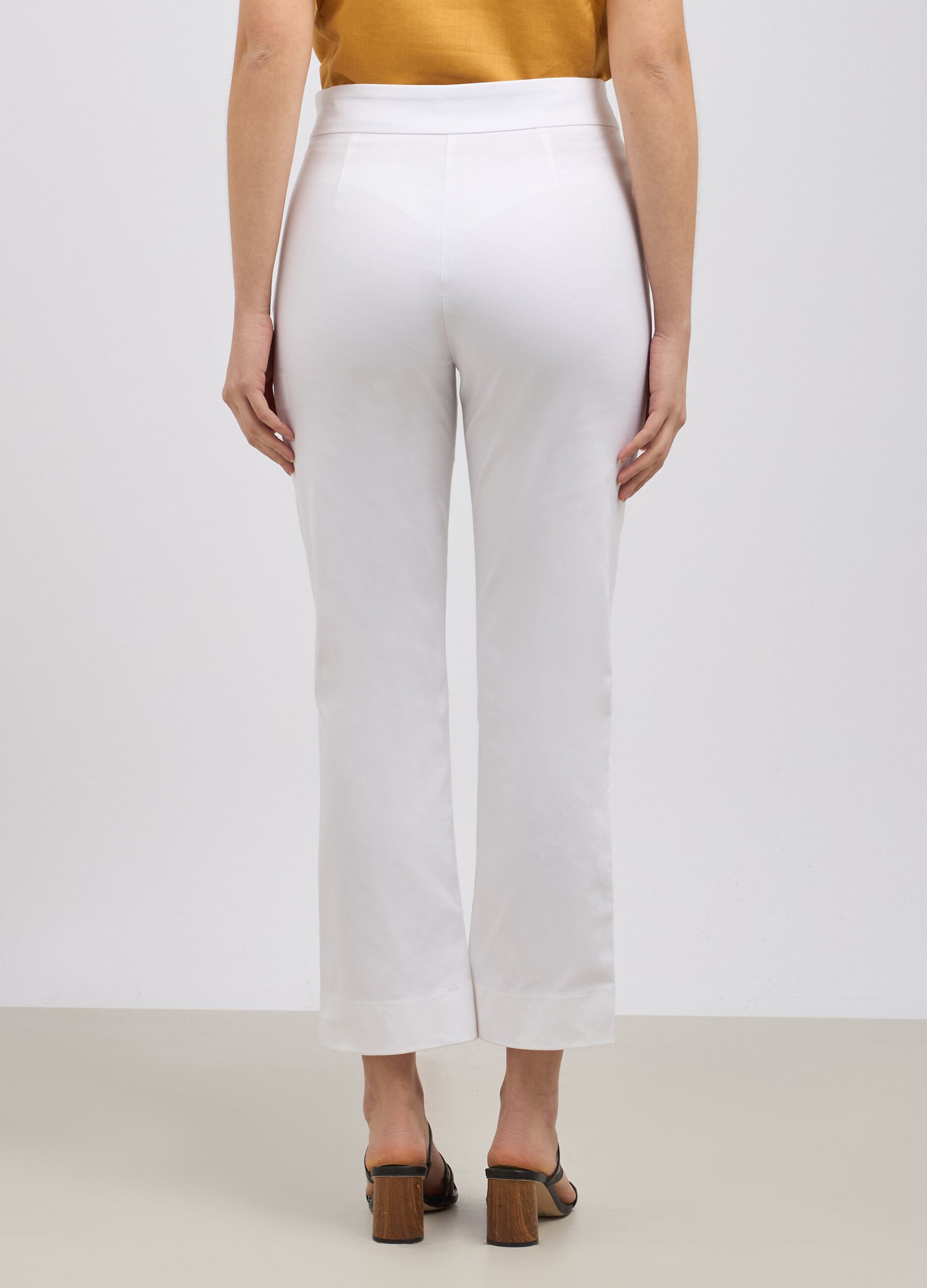 Pantaloni in cotone satin donna