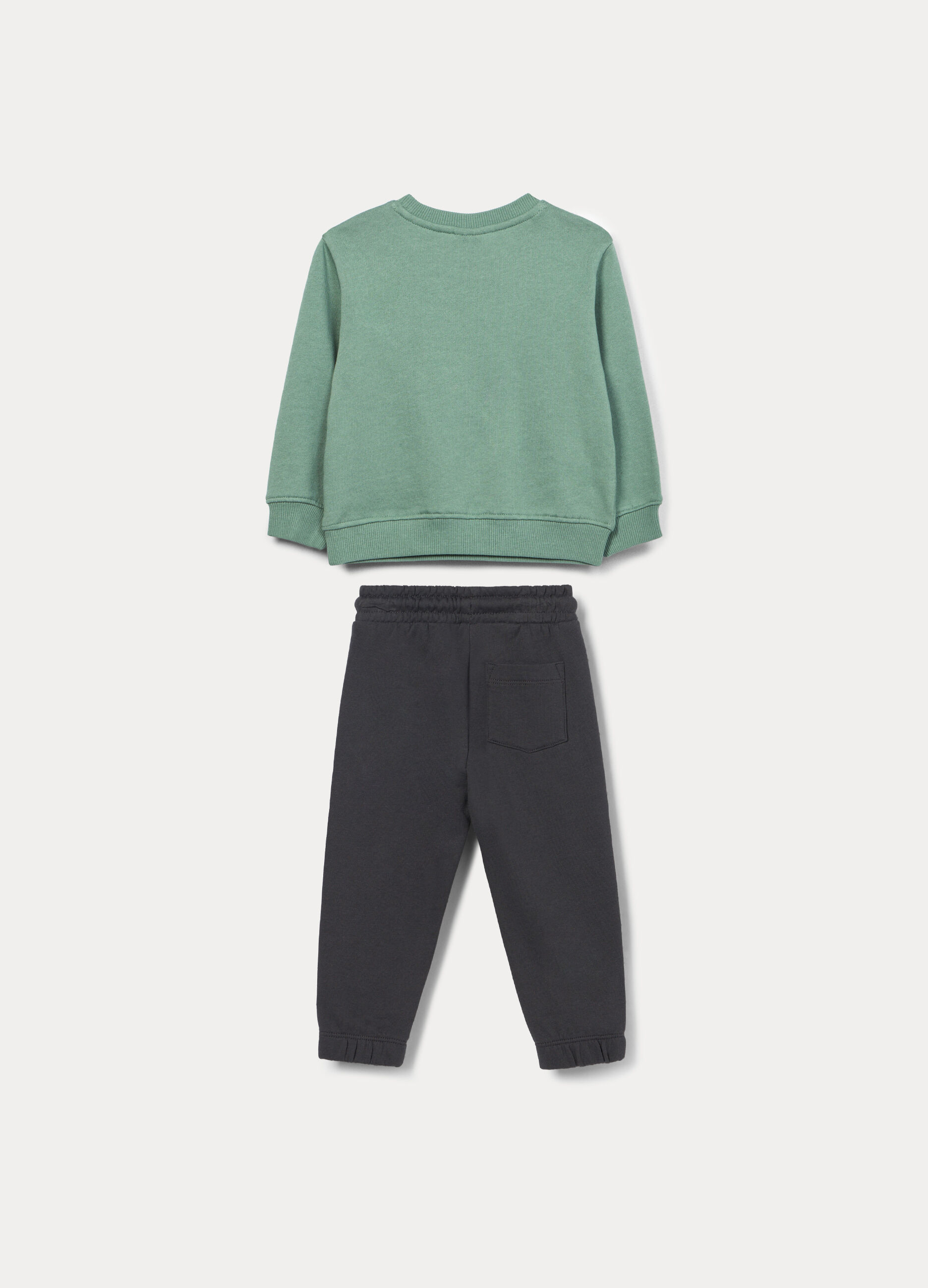 Jogging set in french terry di puro cotone bimbo_1