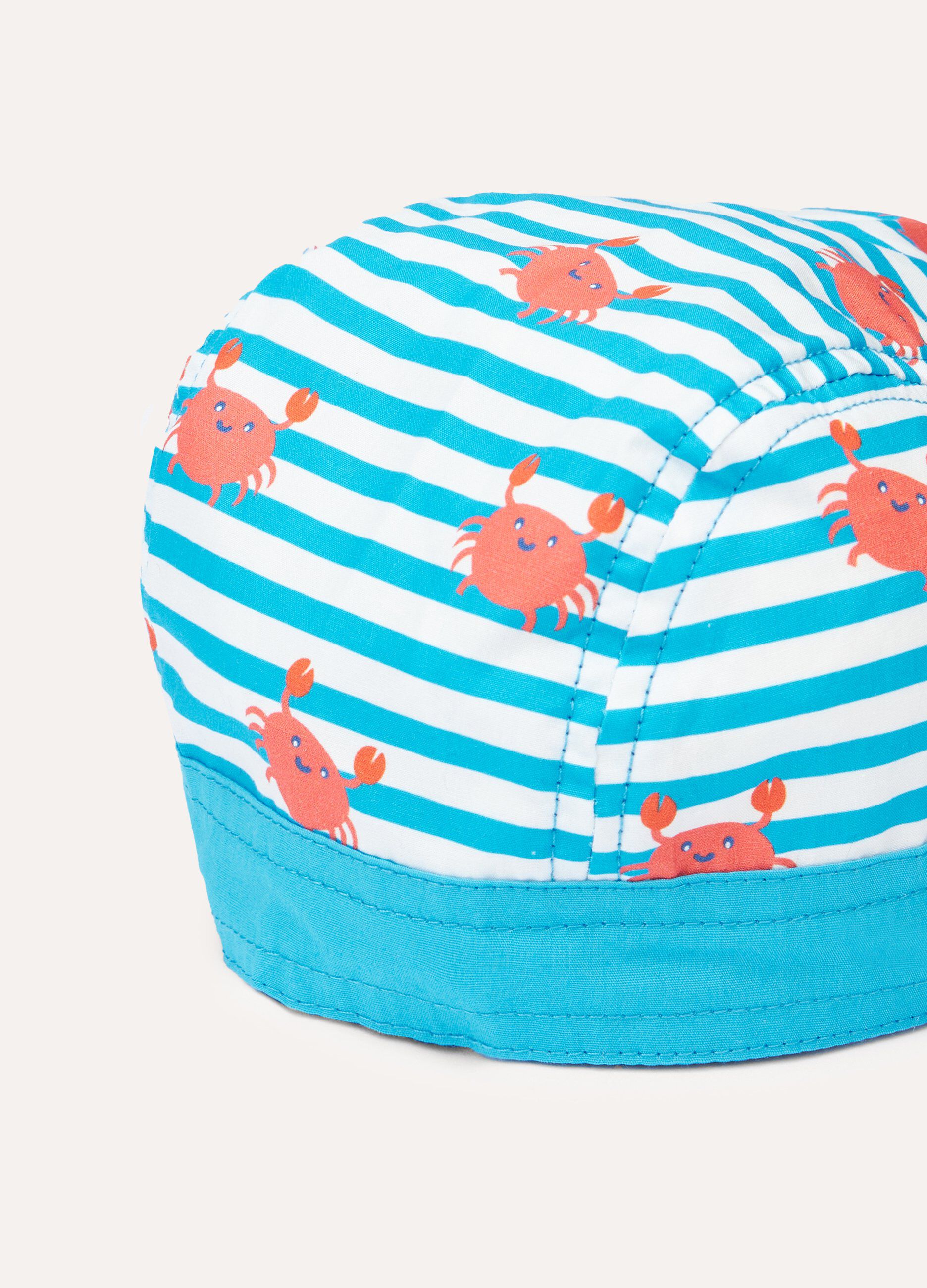 Bandana con stampa in puro cotone neonato_1