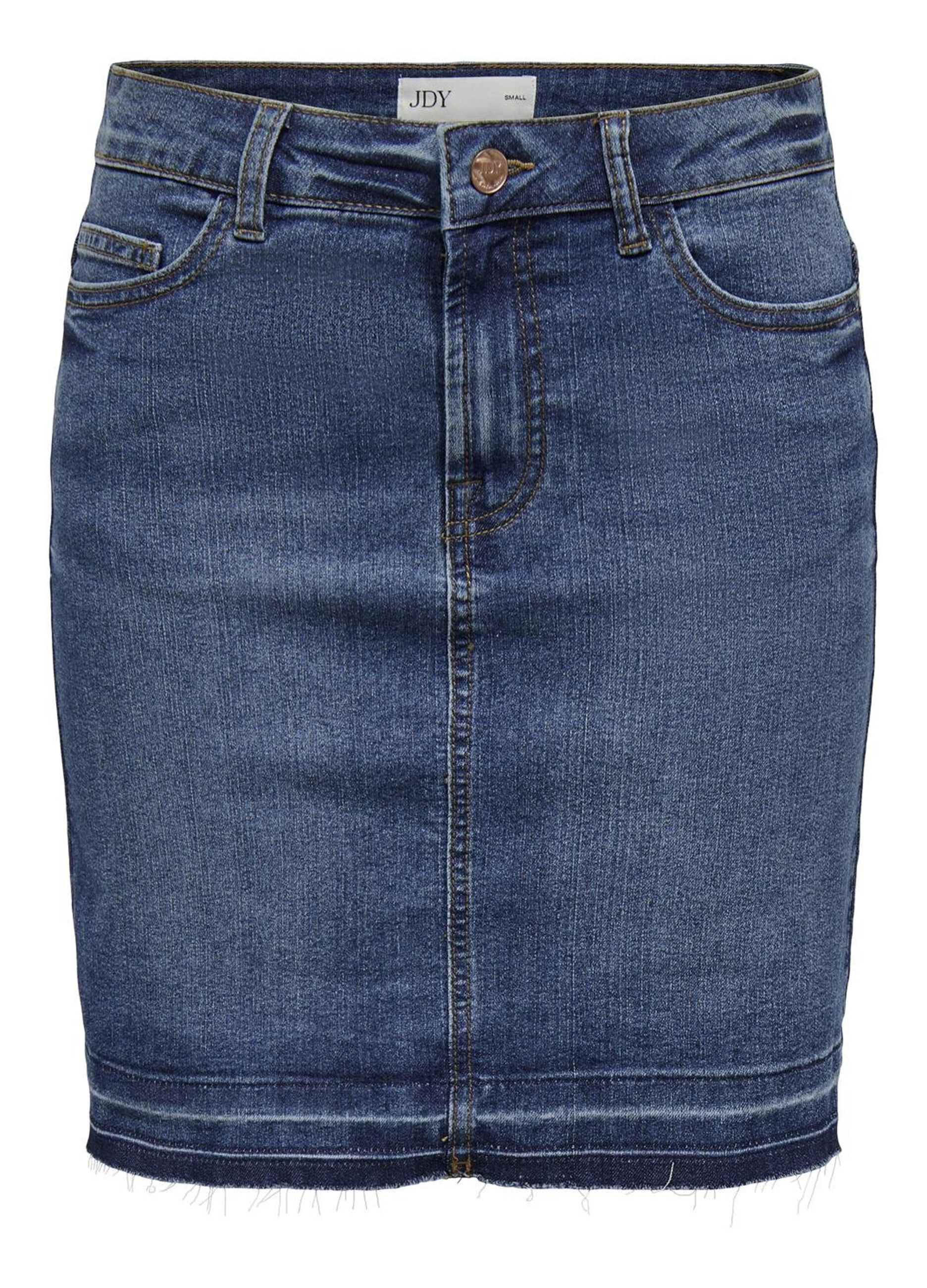 Mini gonna in denim donna_5
