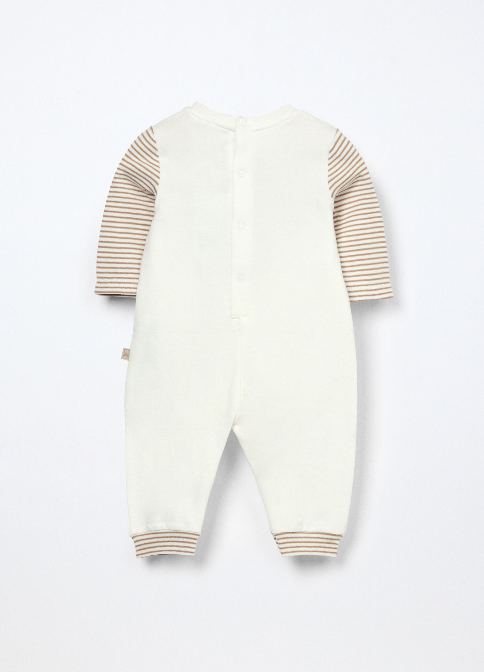 Tutina in french terry di cotone stretch neonato_1