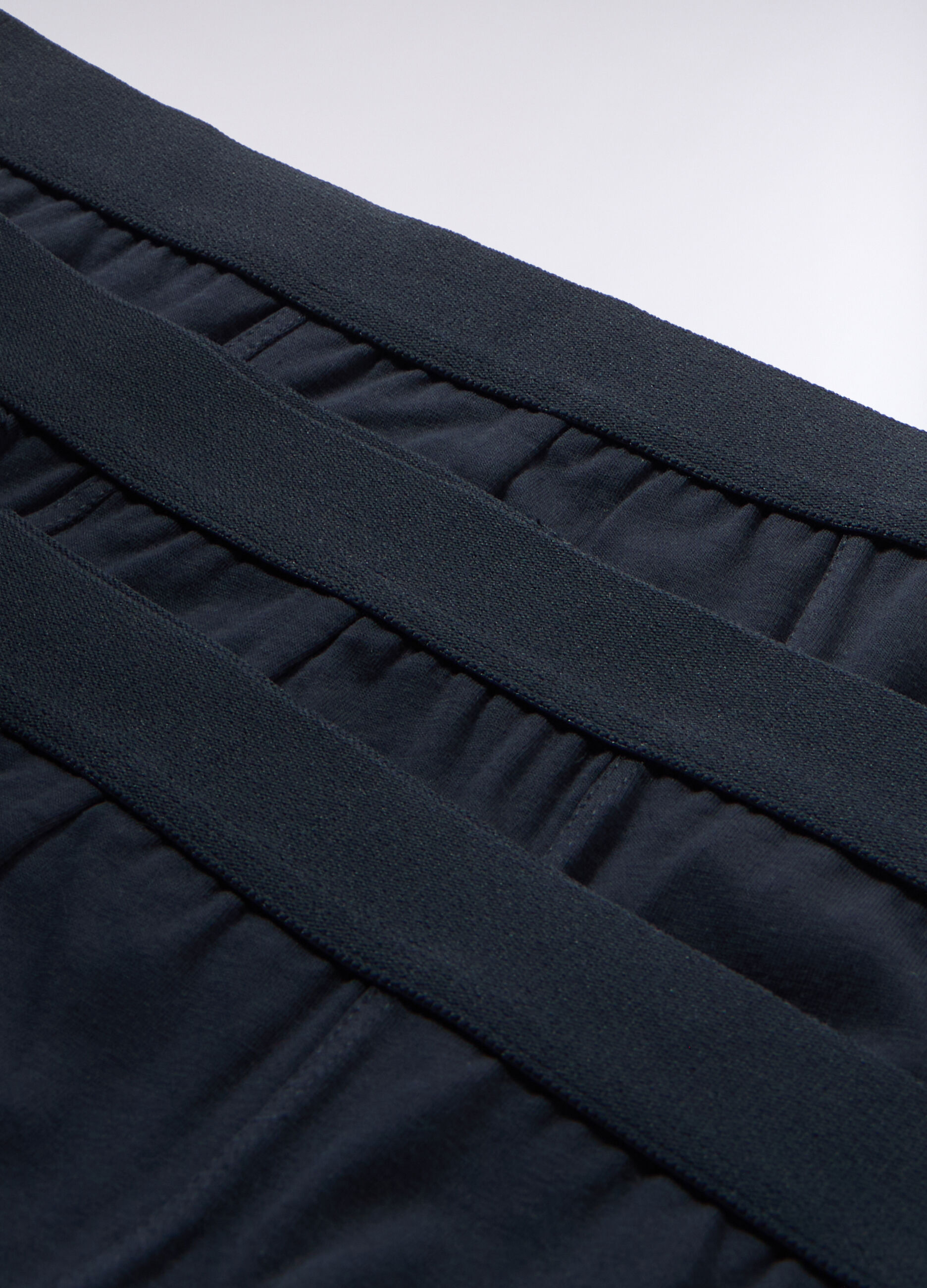 3 pack boxer tinta unita in cotone stretch uomo