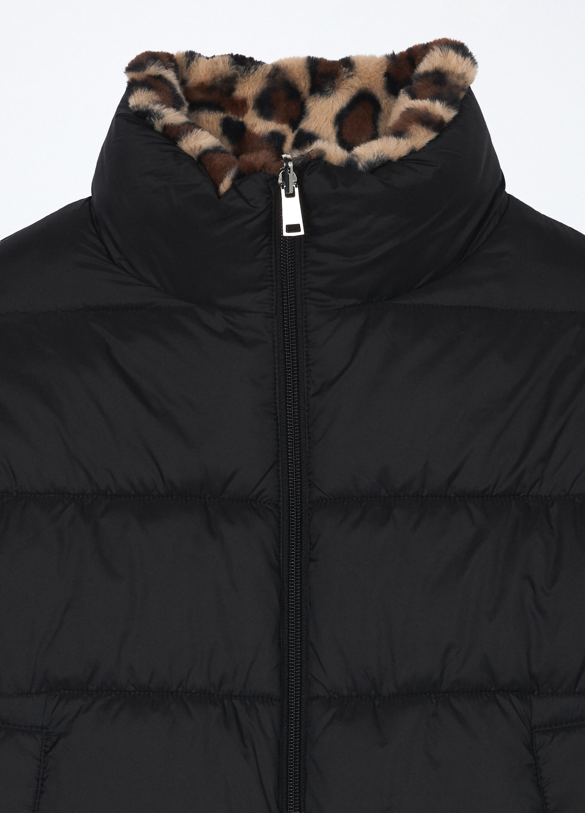 Bomber reversibile in eco fur ragazza_2