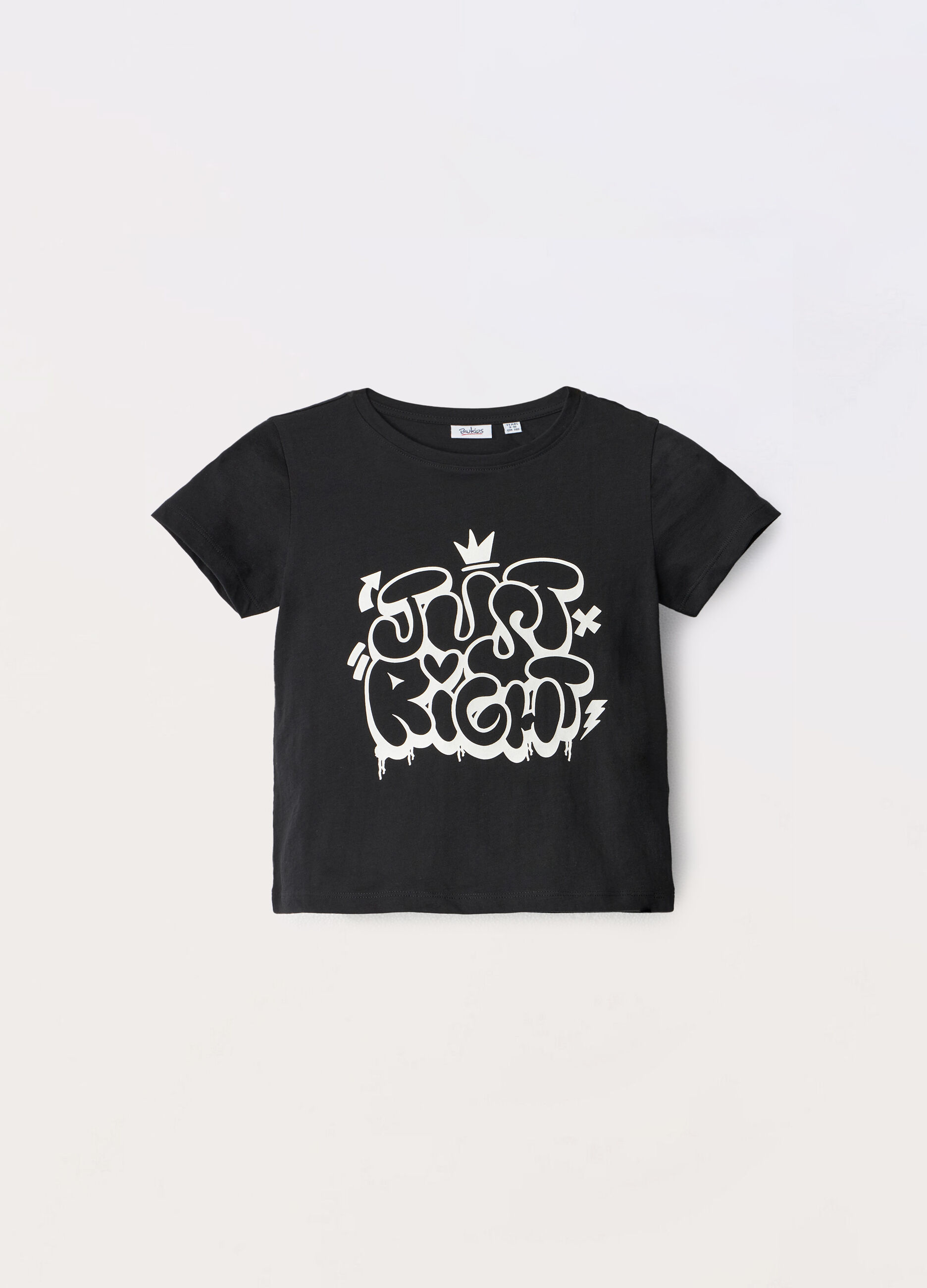 T-shirt in jersey di puro cotone ragazza_0