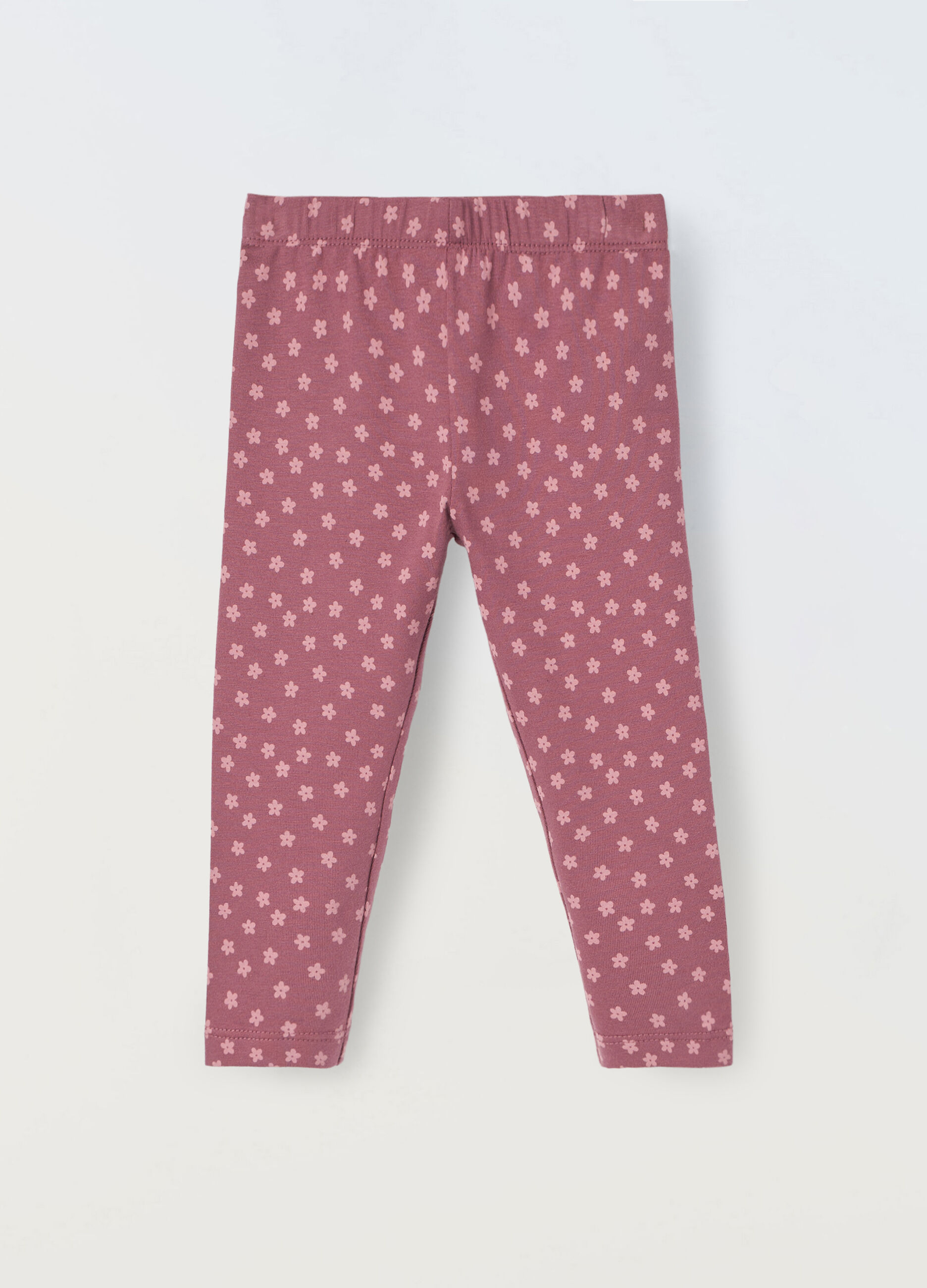 Leggings in cotone stretch neonata_0