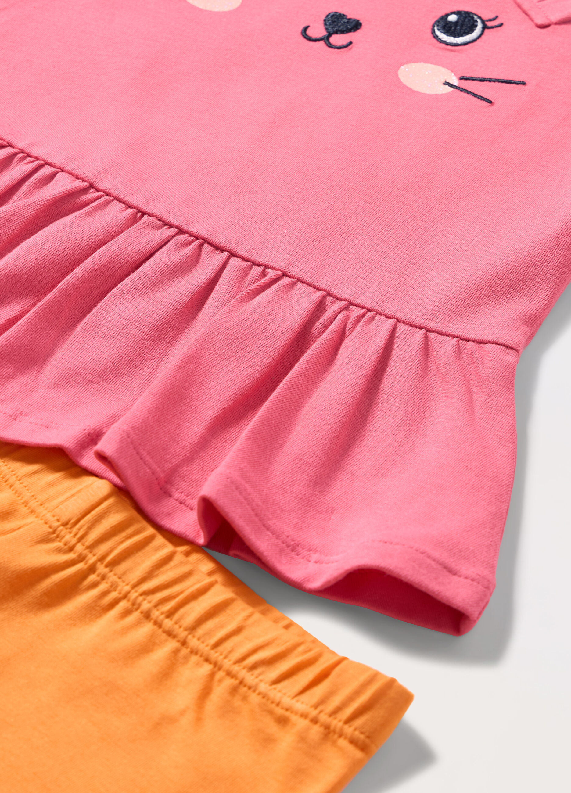 Jogging set in jersey di puro cotone neonata_1