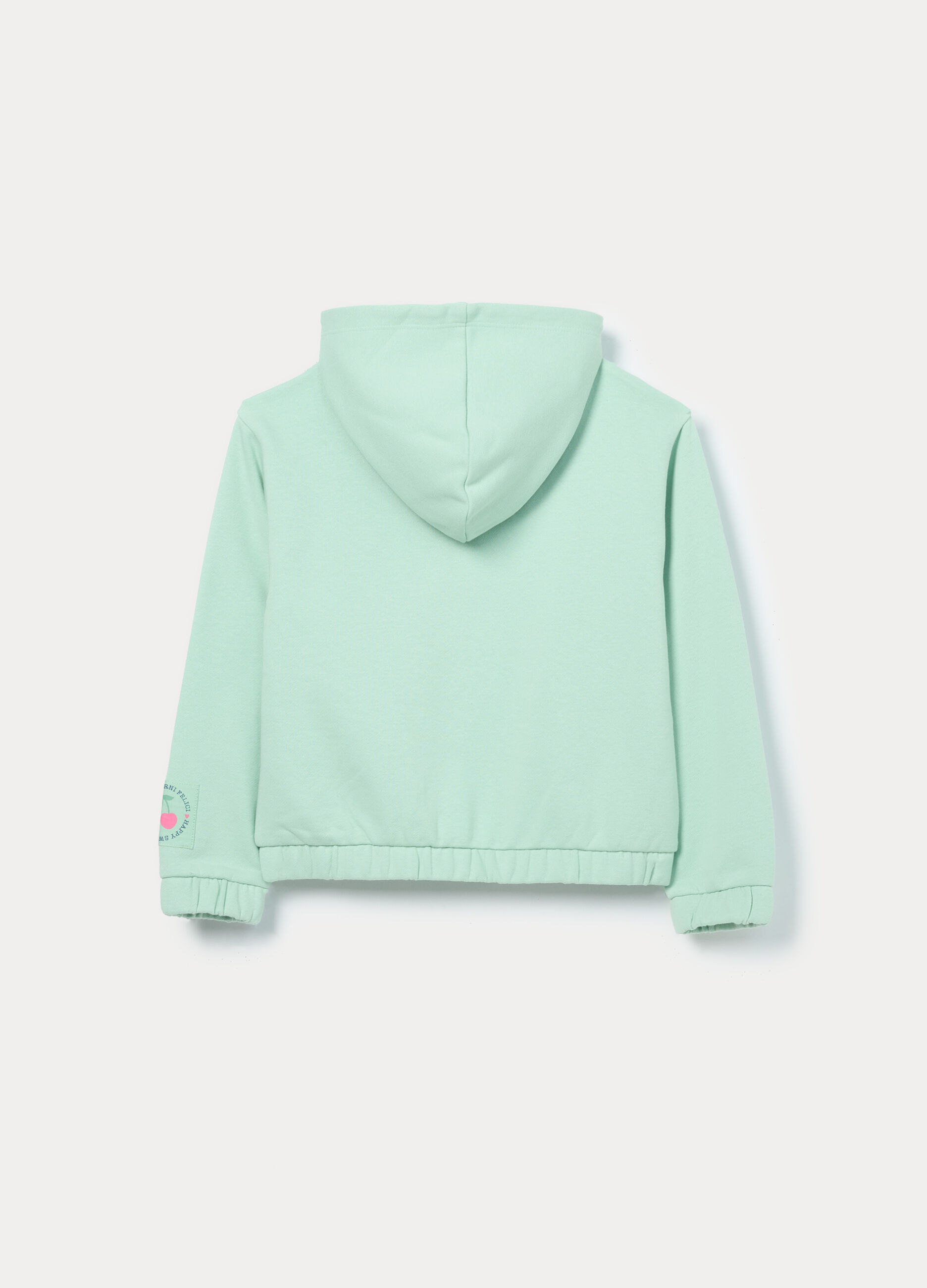Felpa in french terry di misto cotone bambina_1