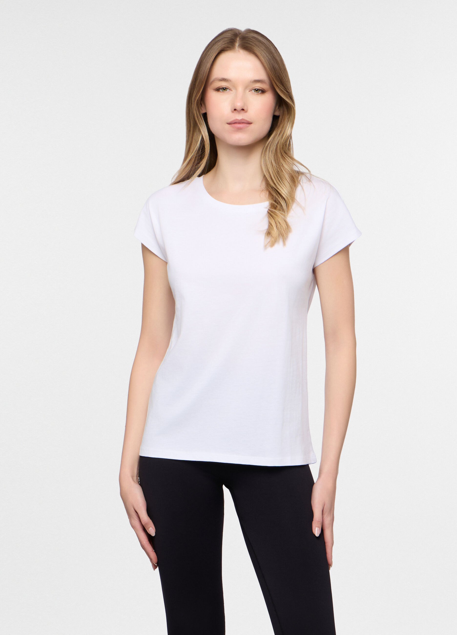 T-shirt girocollo donna_0