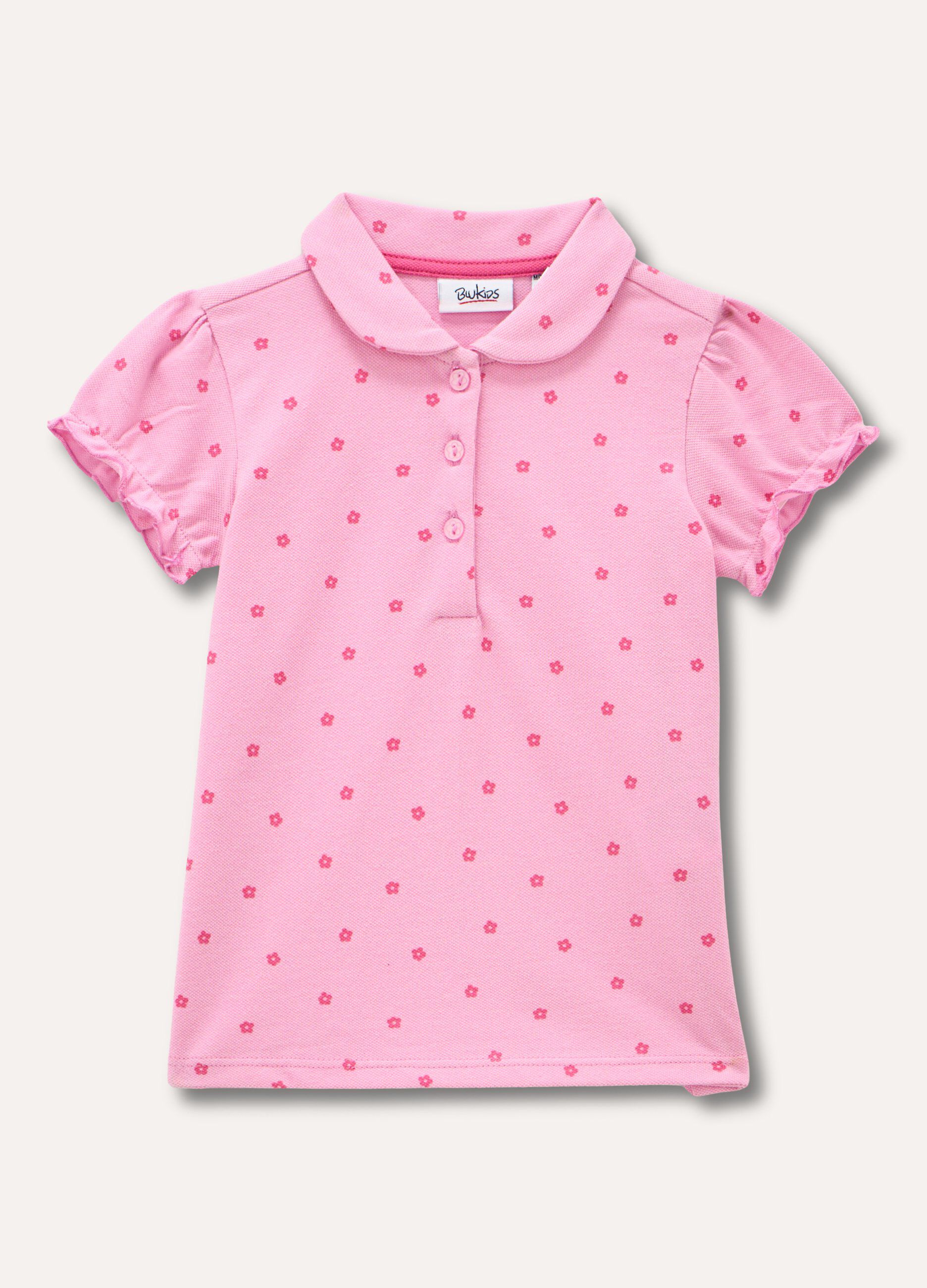 Polo in piqué di puro cotone neonata_0