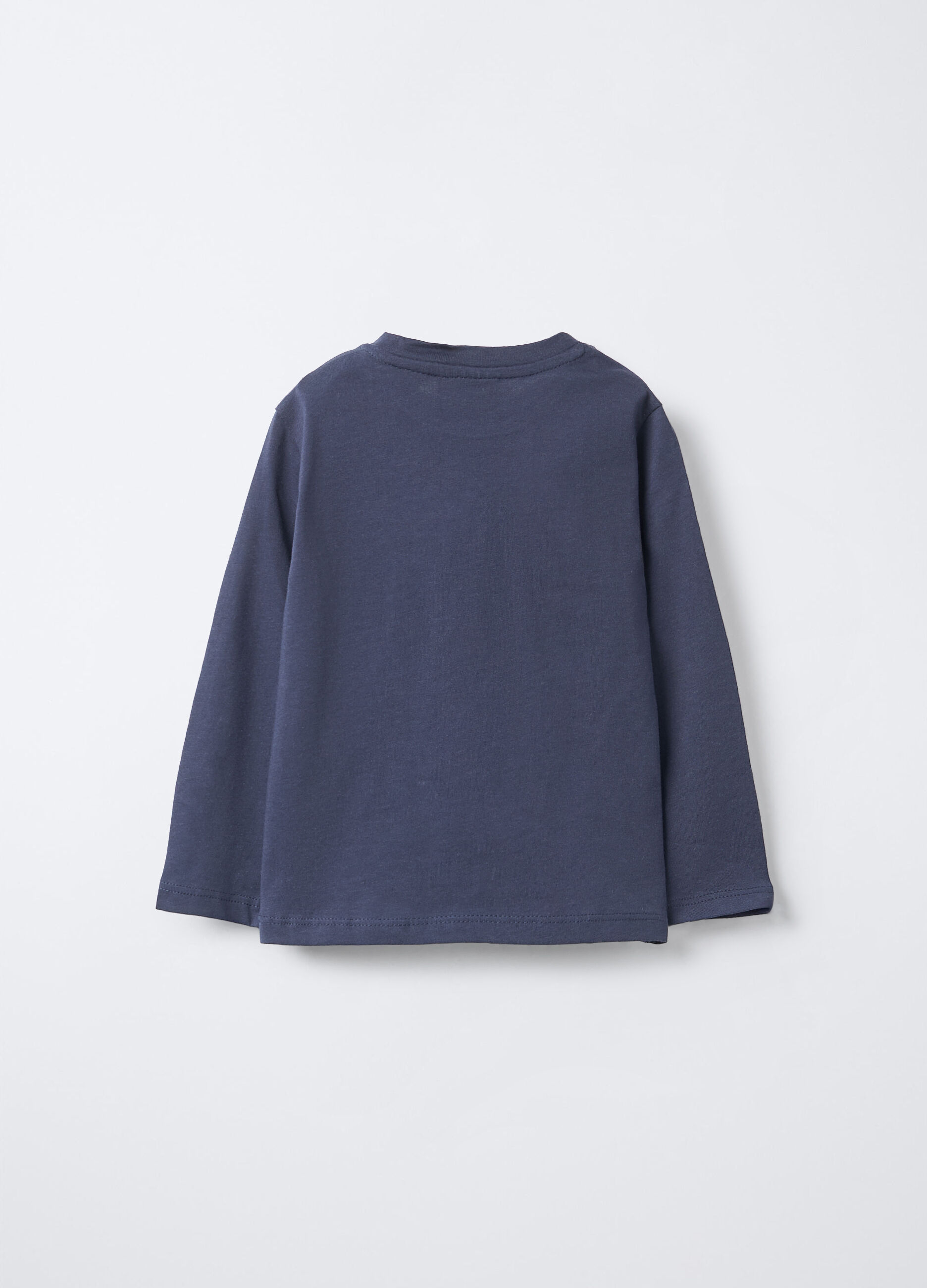 T-shirt girocollo in jersey di puro cotone bimbo_1