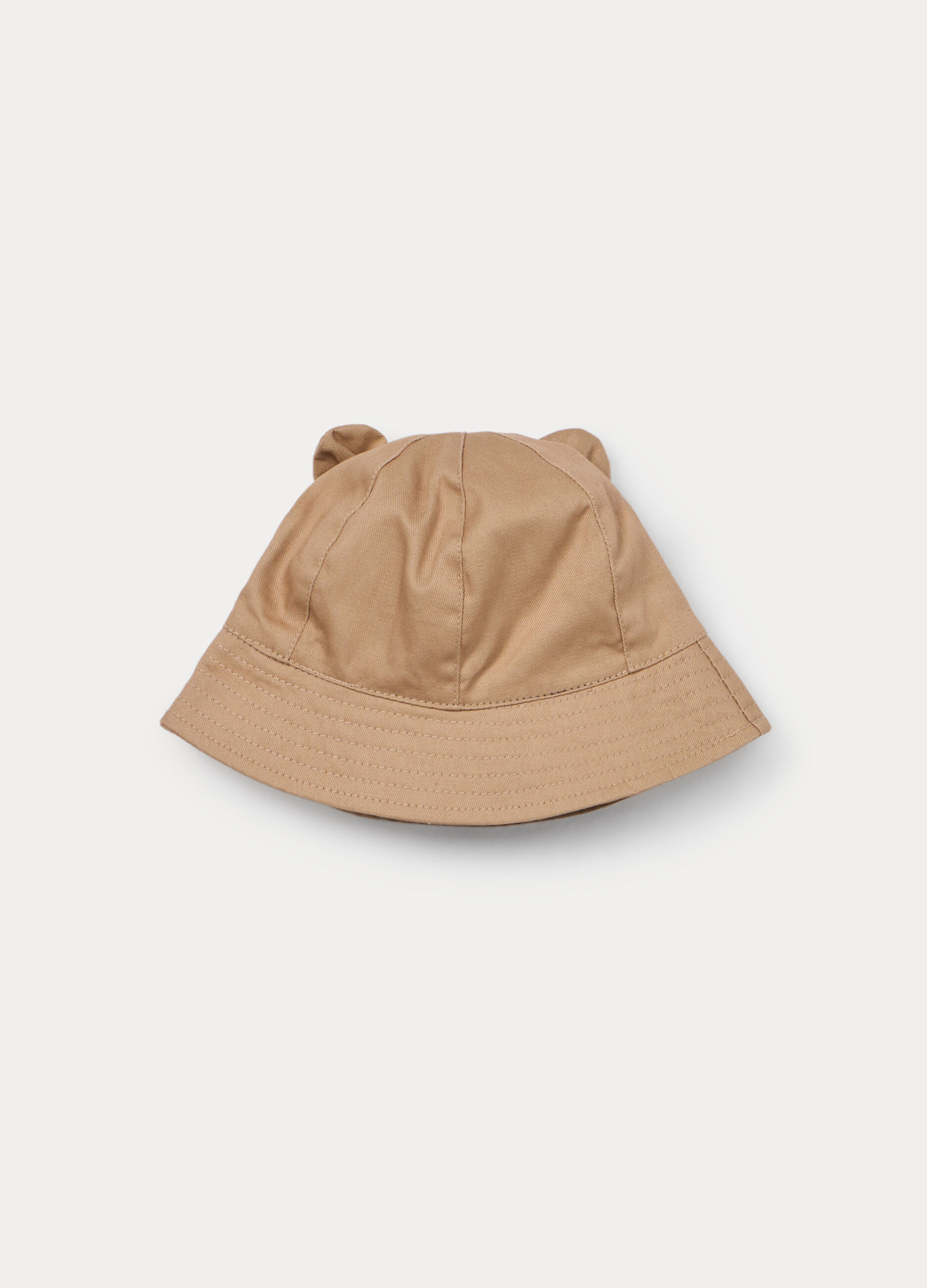 Berretto in twill di puro cotone neonato_1