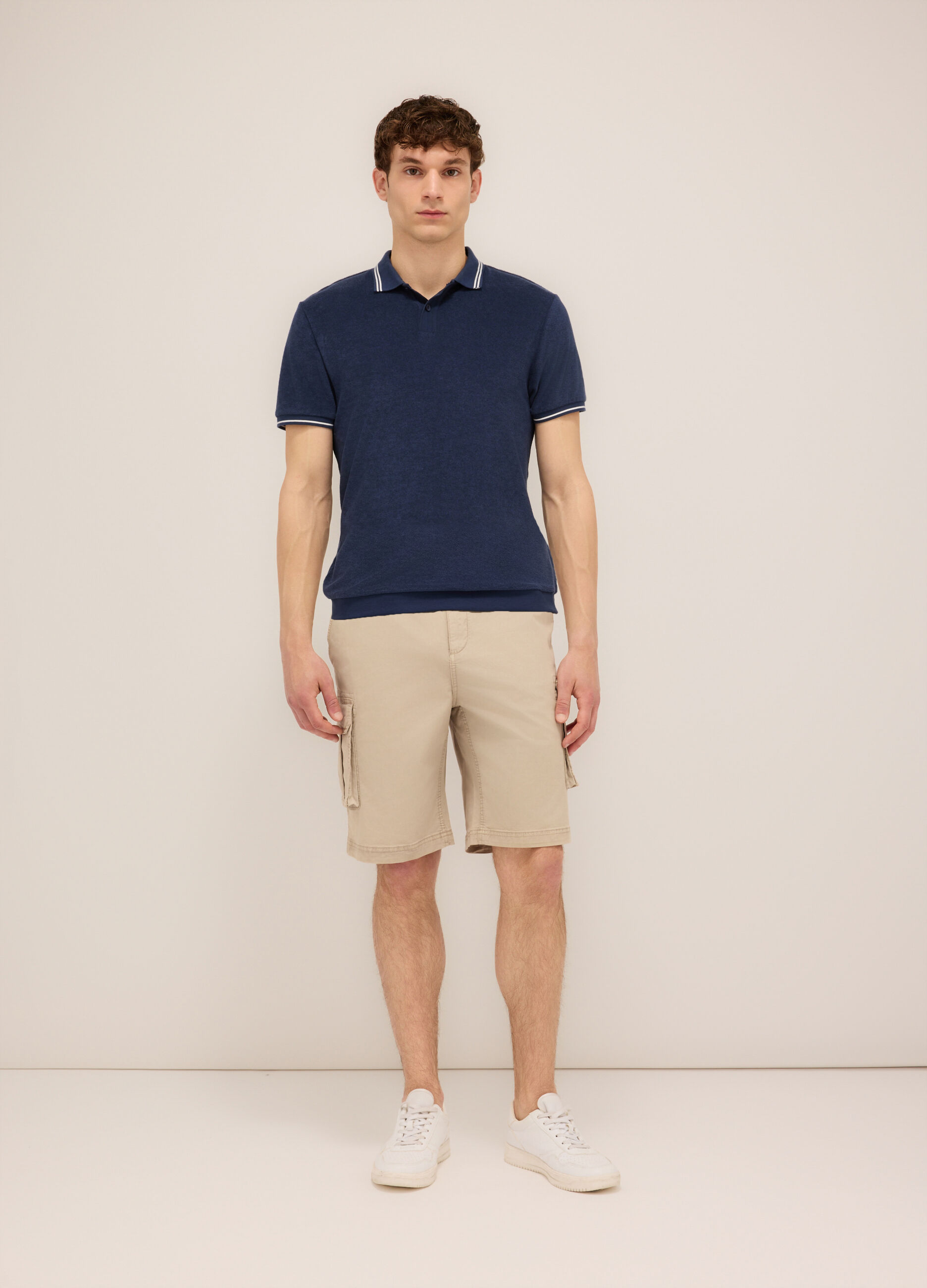 Bermuda in cotone stretch uomo