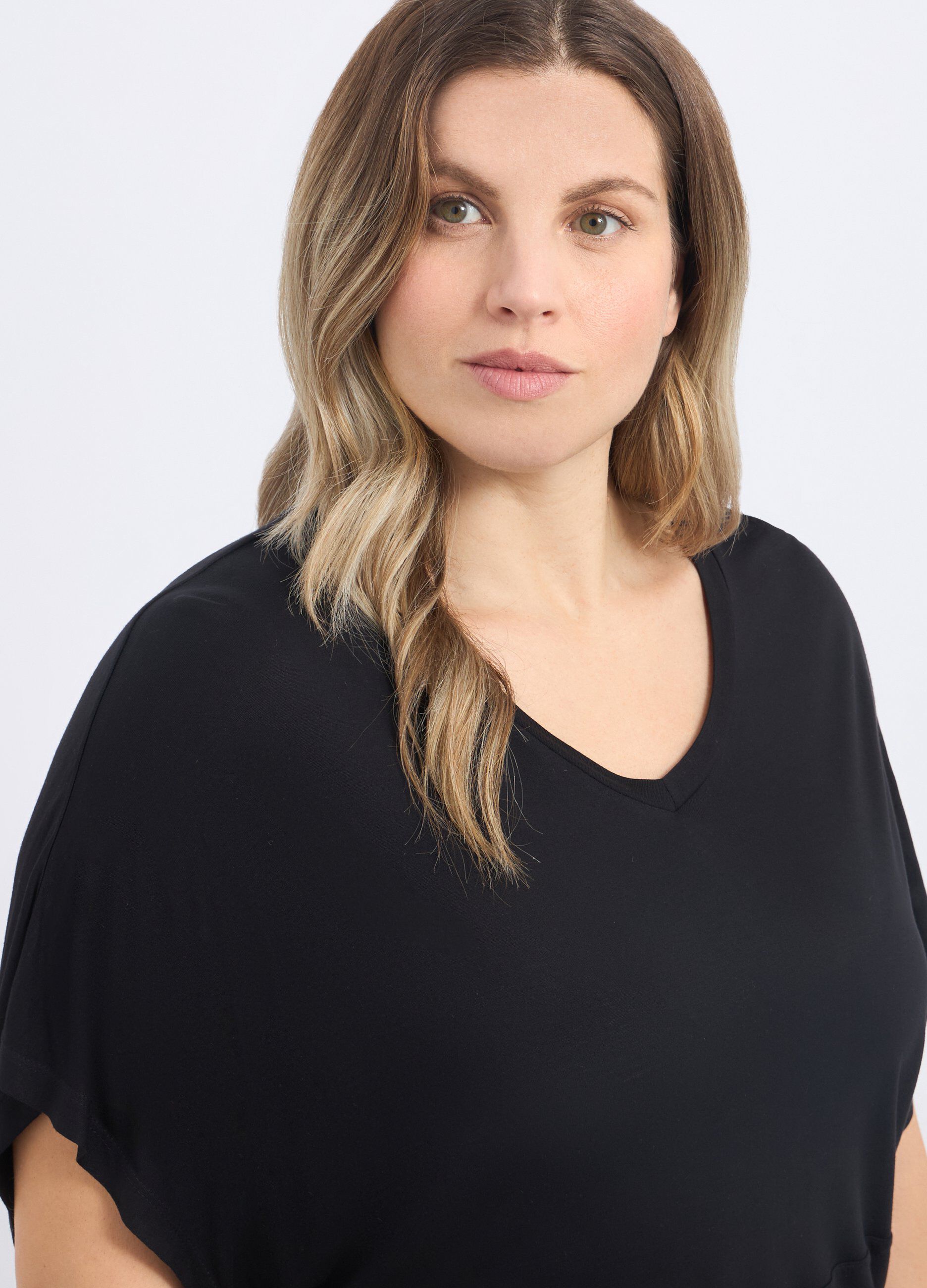 T-shirt in pura viscosa donna curvy_2