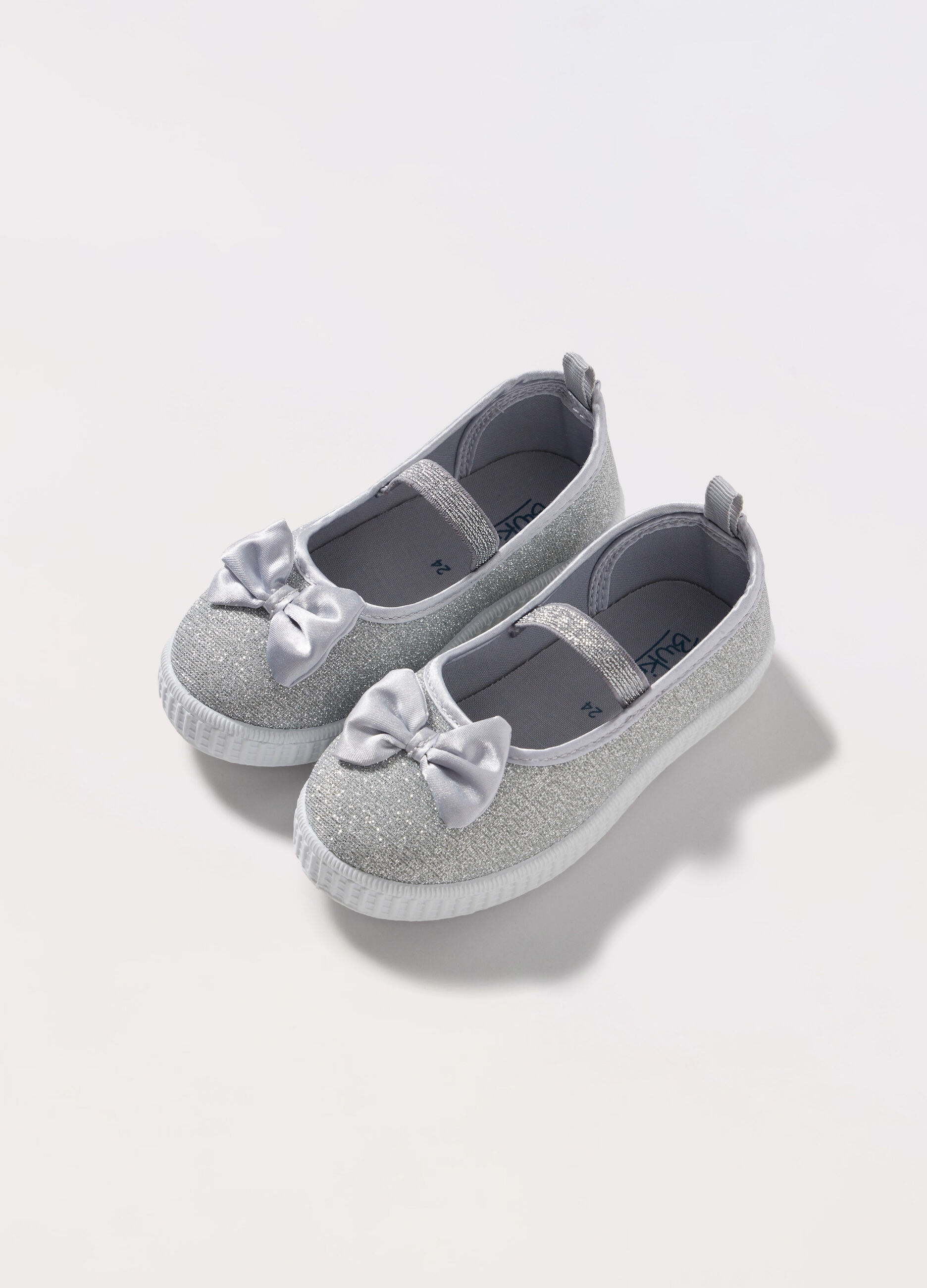 Ballerine lurex con fiocco bambina_0