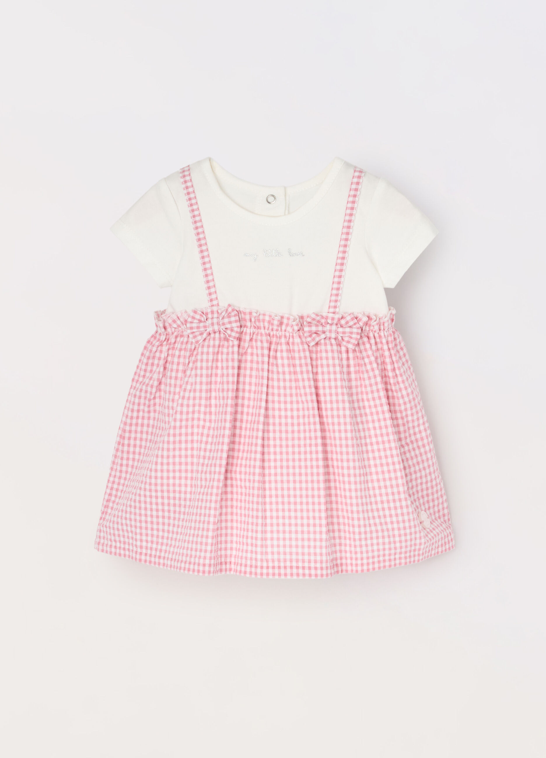 Vestitino in jersey di cotone stretch neonata_0