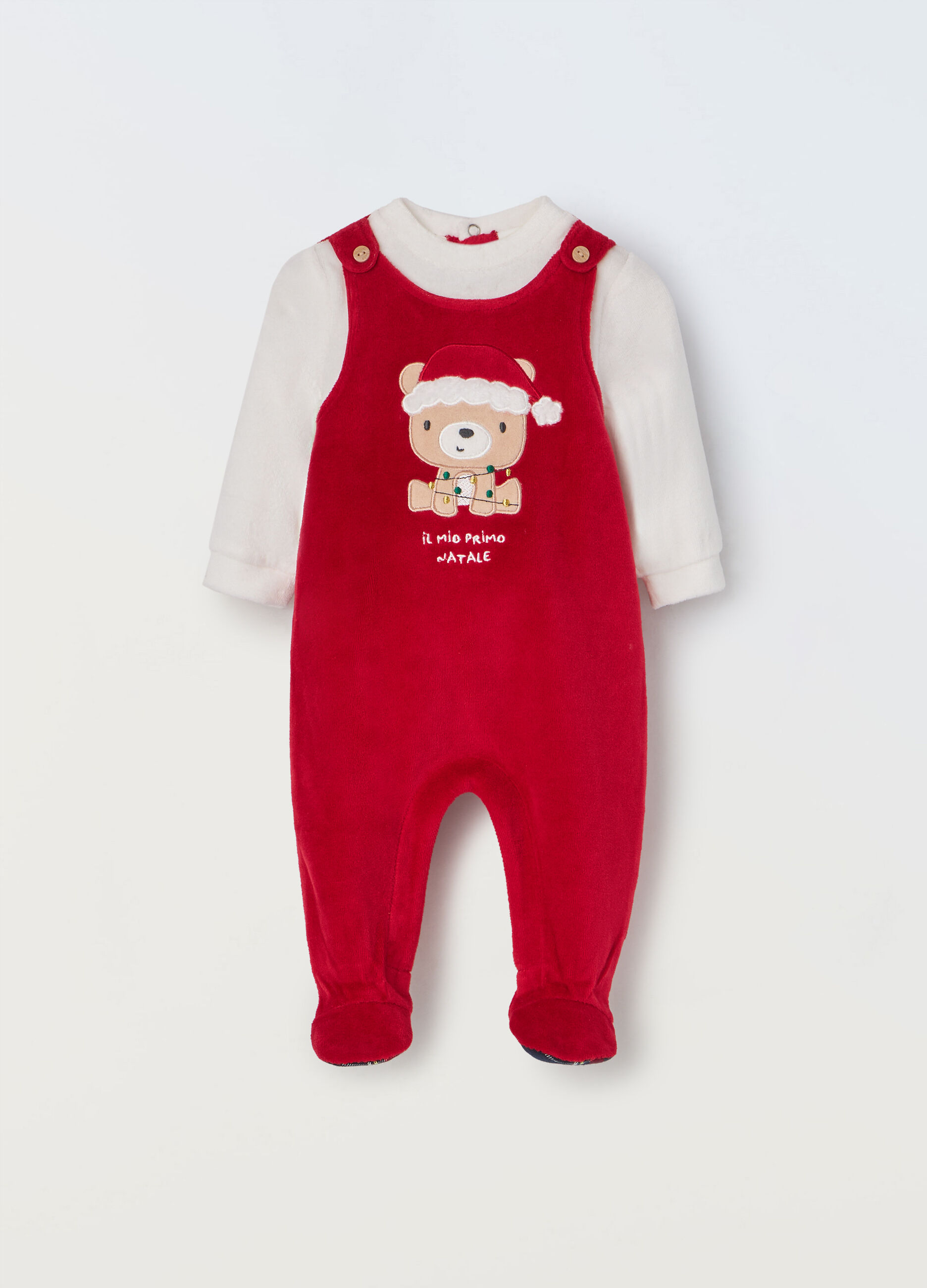 Tutina velour misto cotone neonato_0