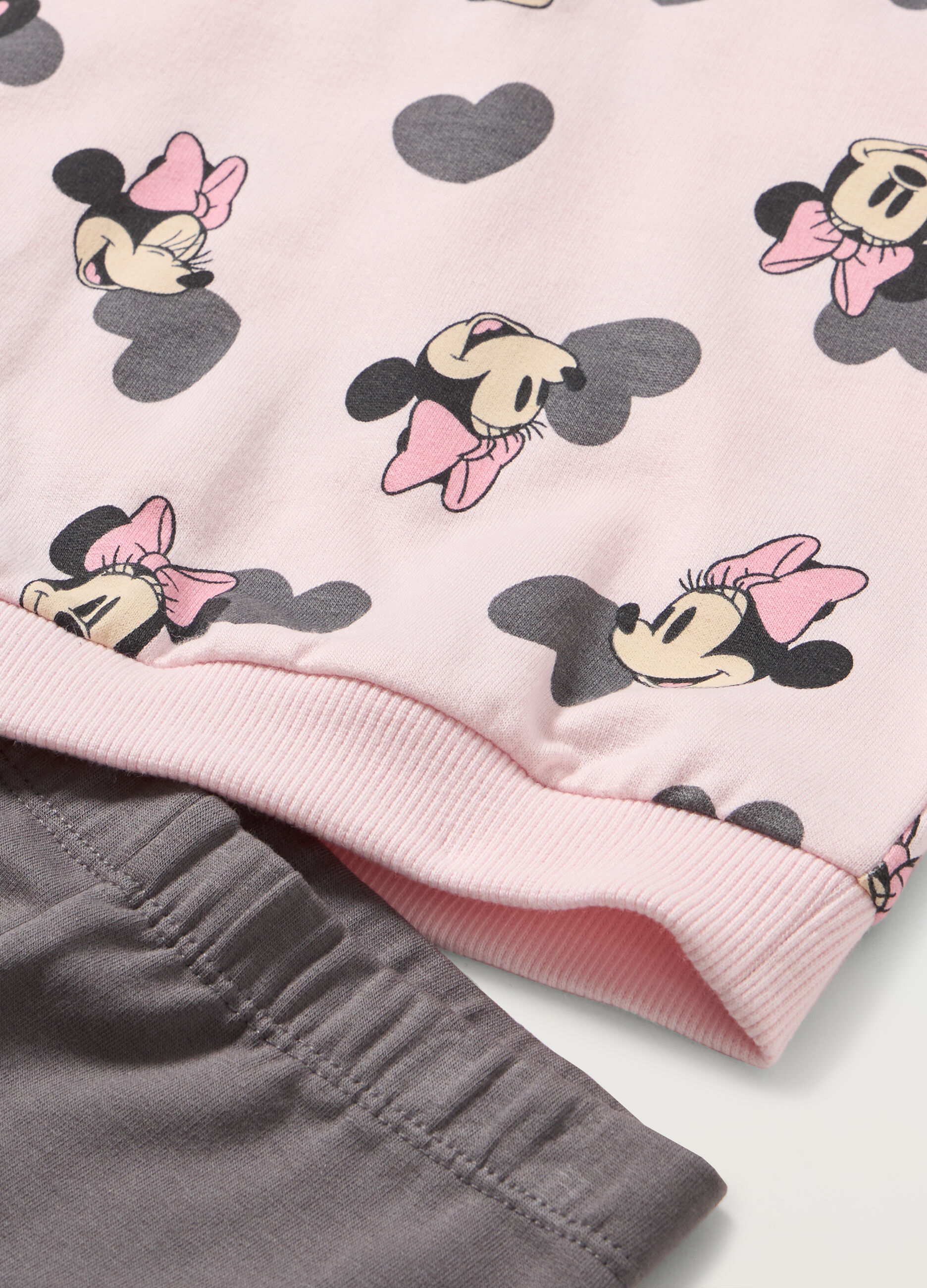 Jogging set in puro cotone neonata_1