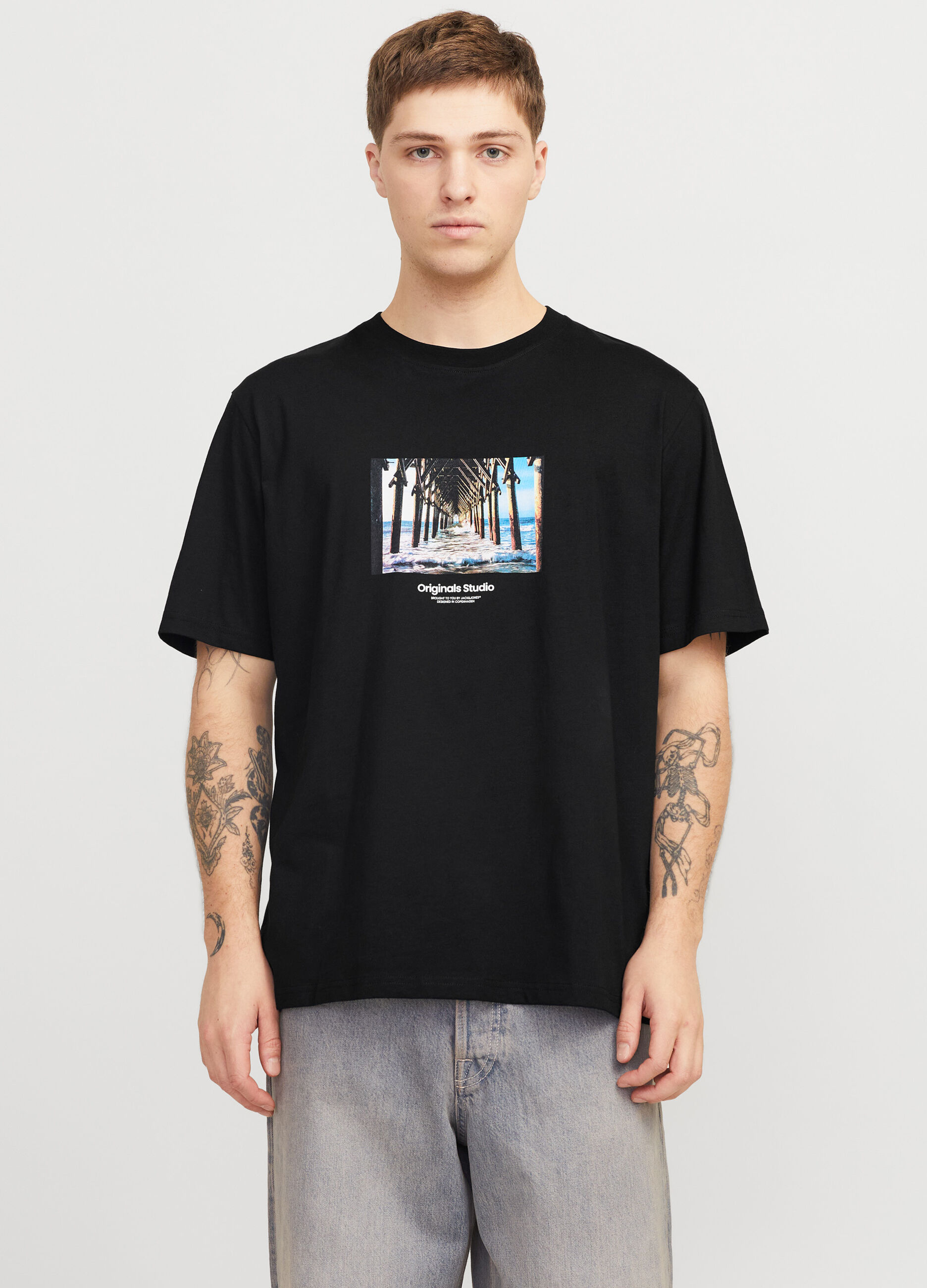 T-shirt con stampa relaxed fit uomo_2