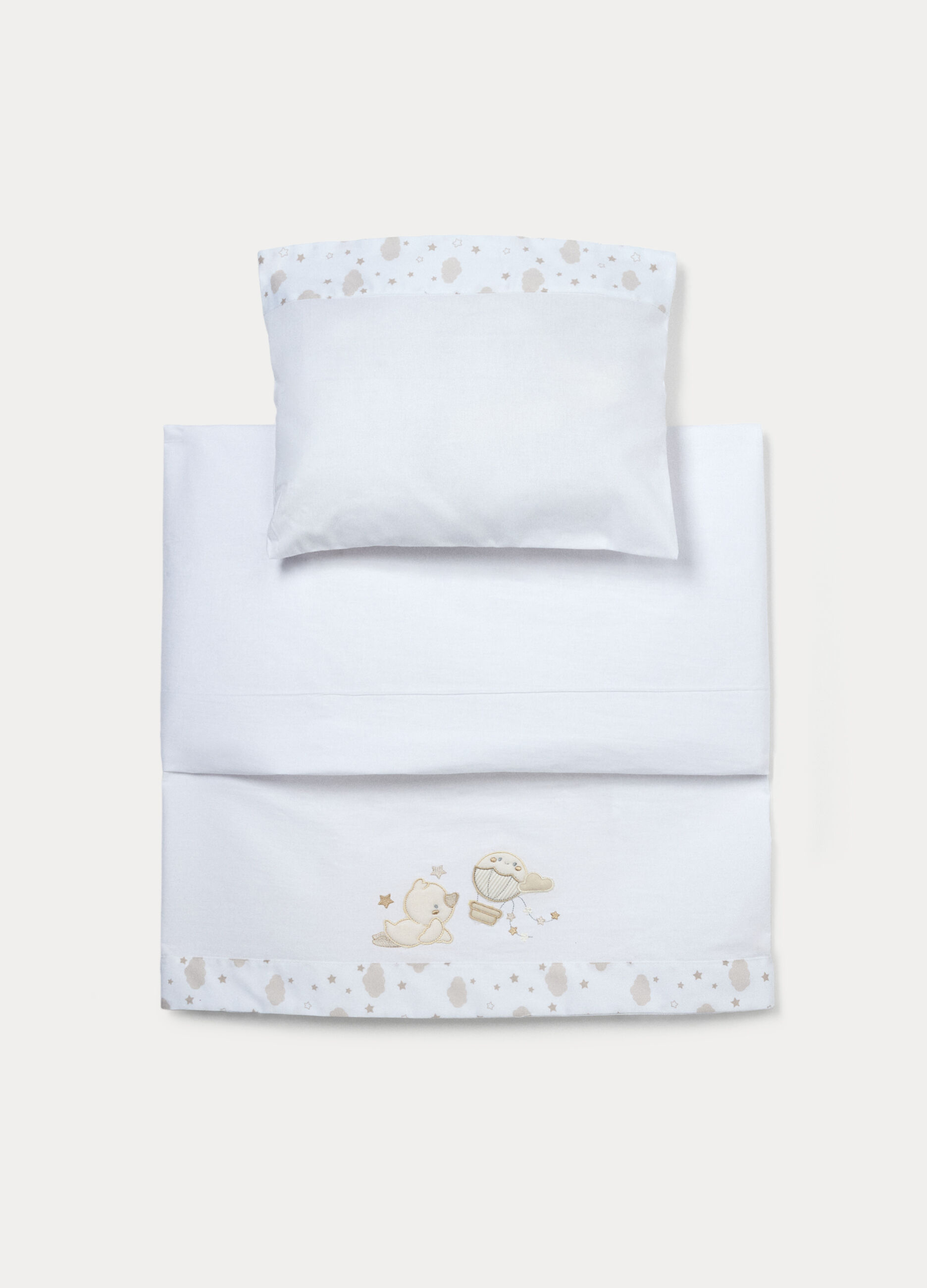 Set lenzuola culla in puro cotone_0