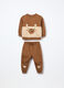 Jogging set in puro cotone fleece neonato_0