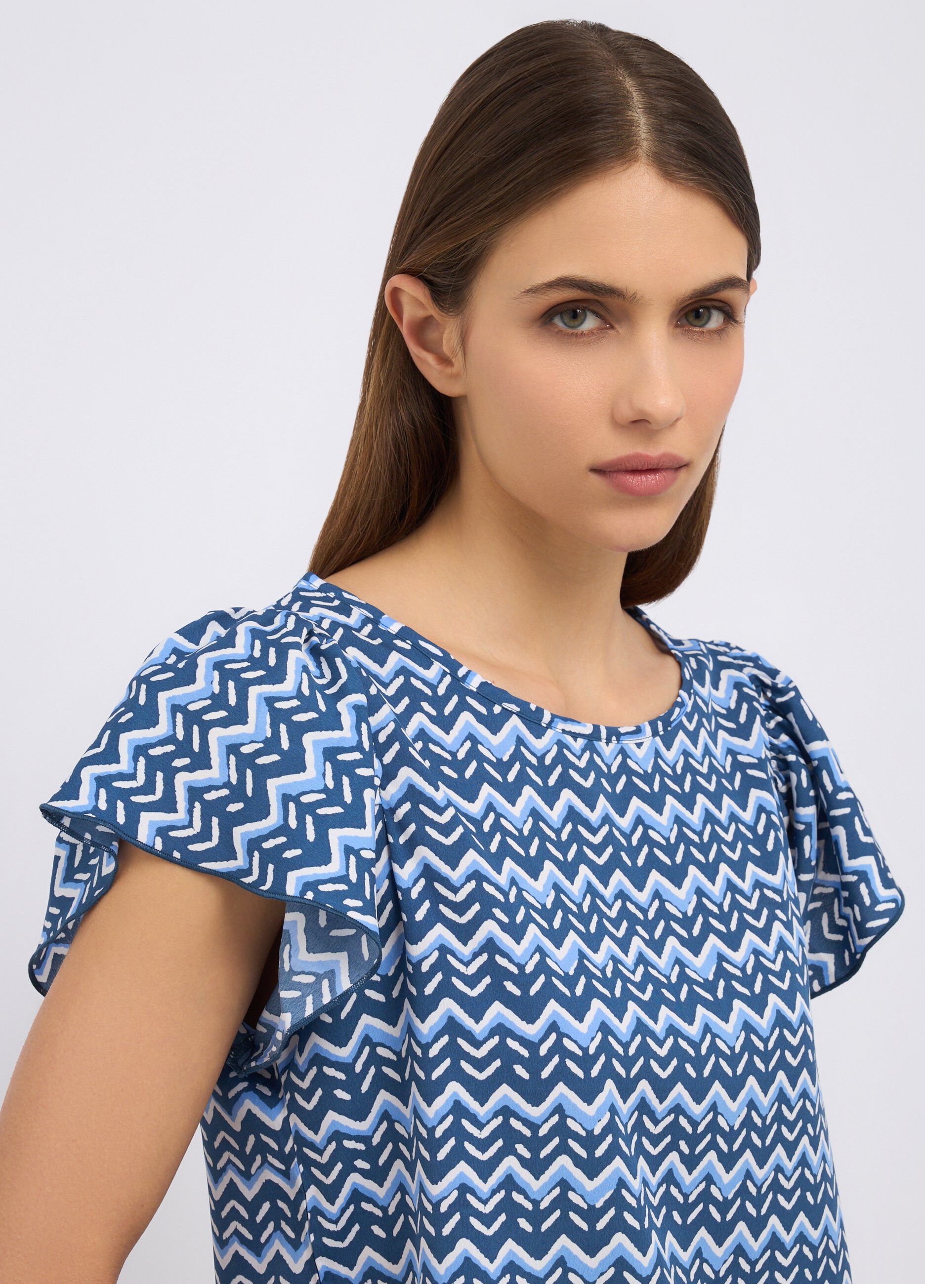 Blusa con maniche ad aletta donna_2