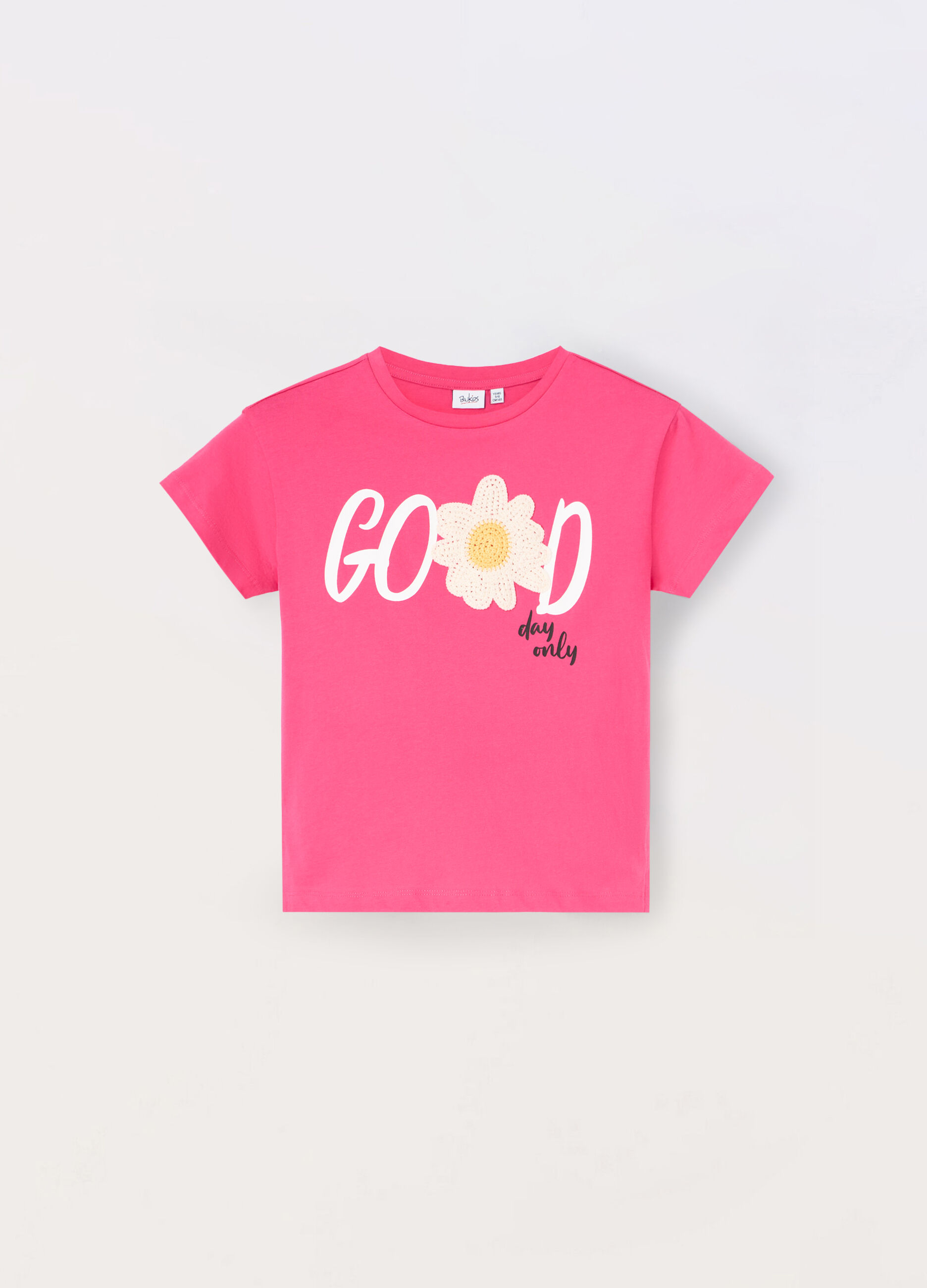 T-shirt in jersey di puro cotone ragazza_0