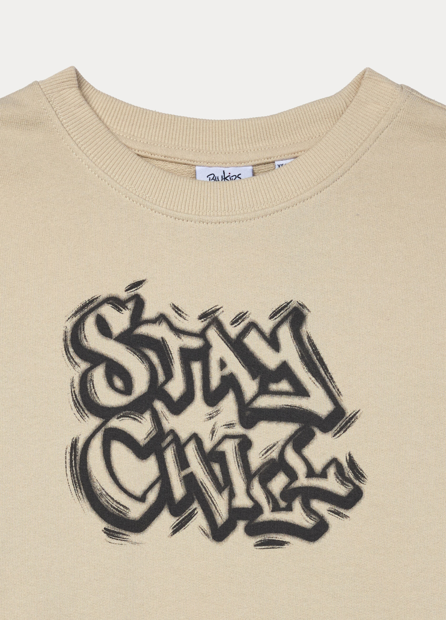 Felpa girocollo in french terry di puro cotone ragazzo_2