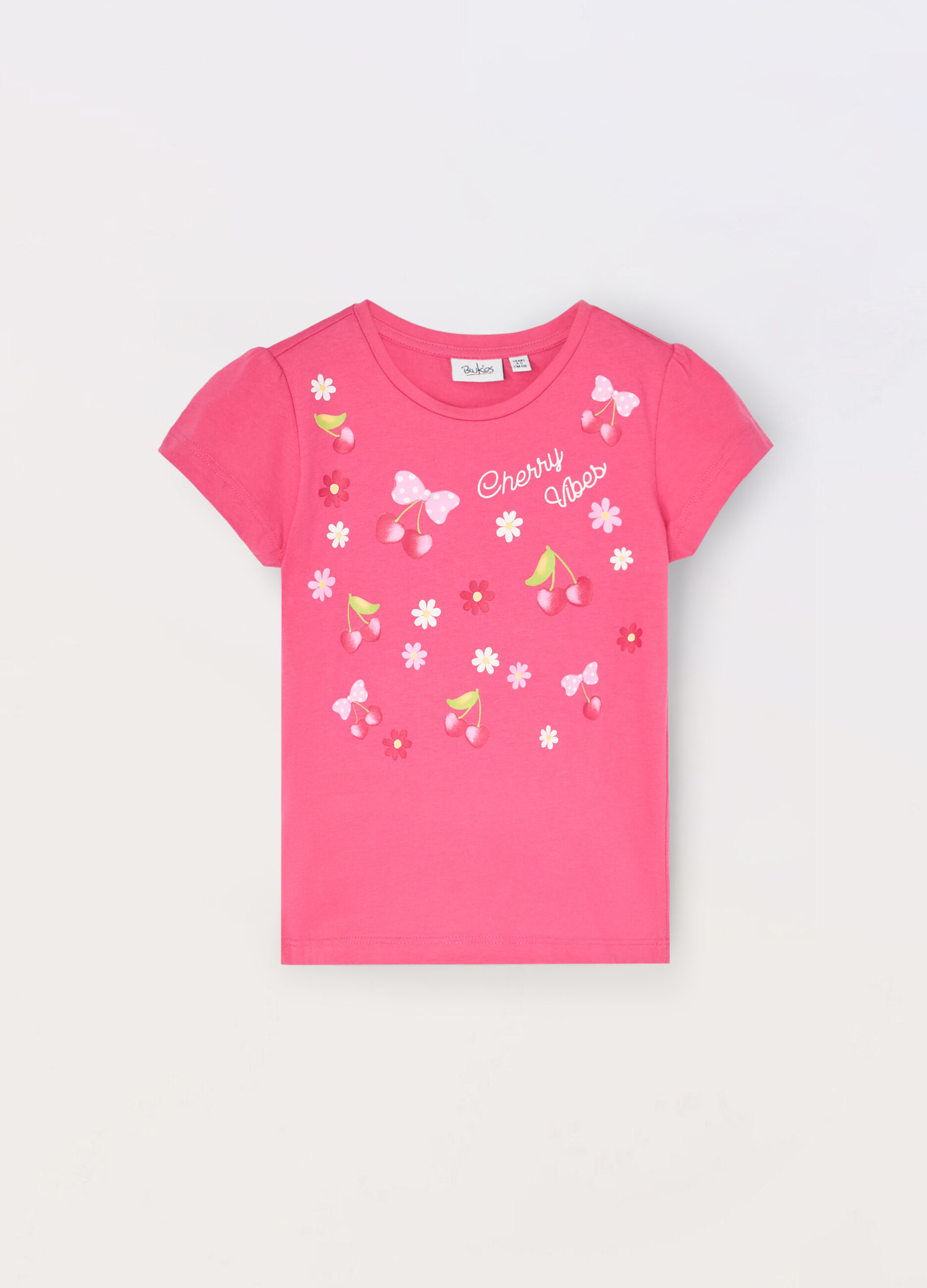 T-shirt in jersey di puro cotone bambina_0