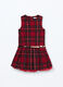 Vestito in twill a quadri bambina_0