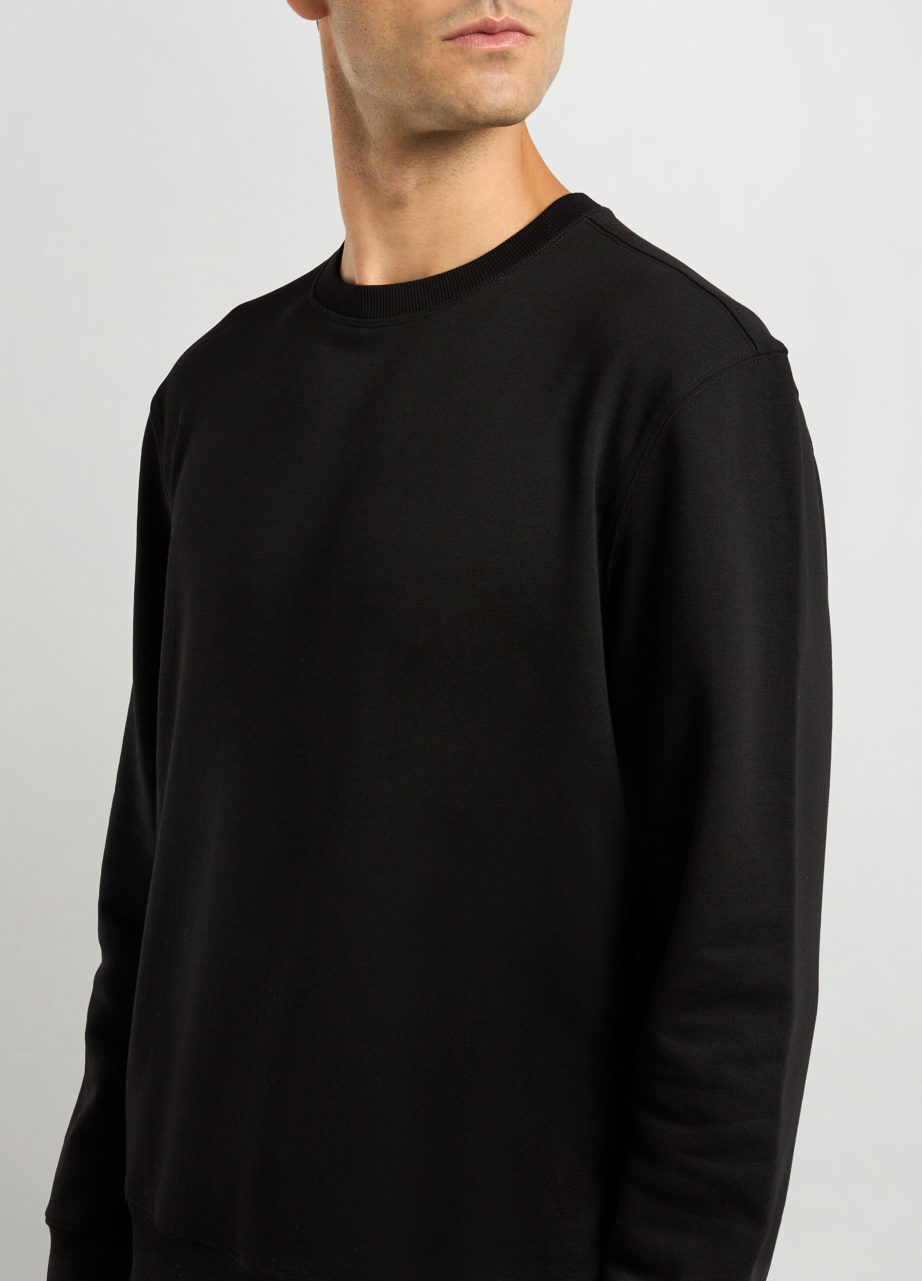 Felpa girocollo in misto cotone uomo_2