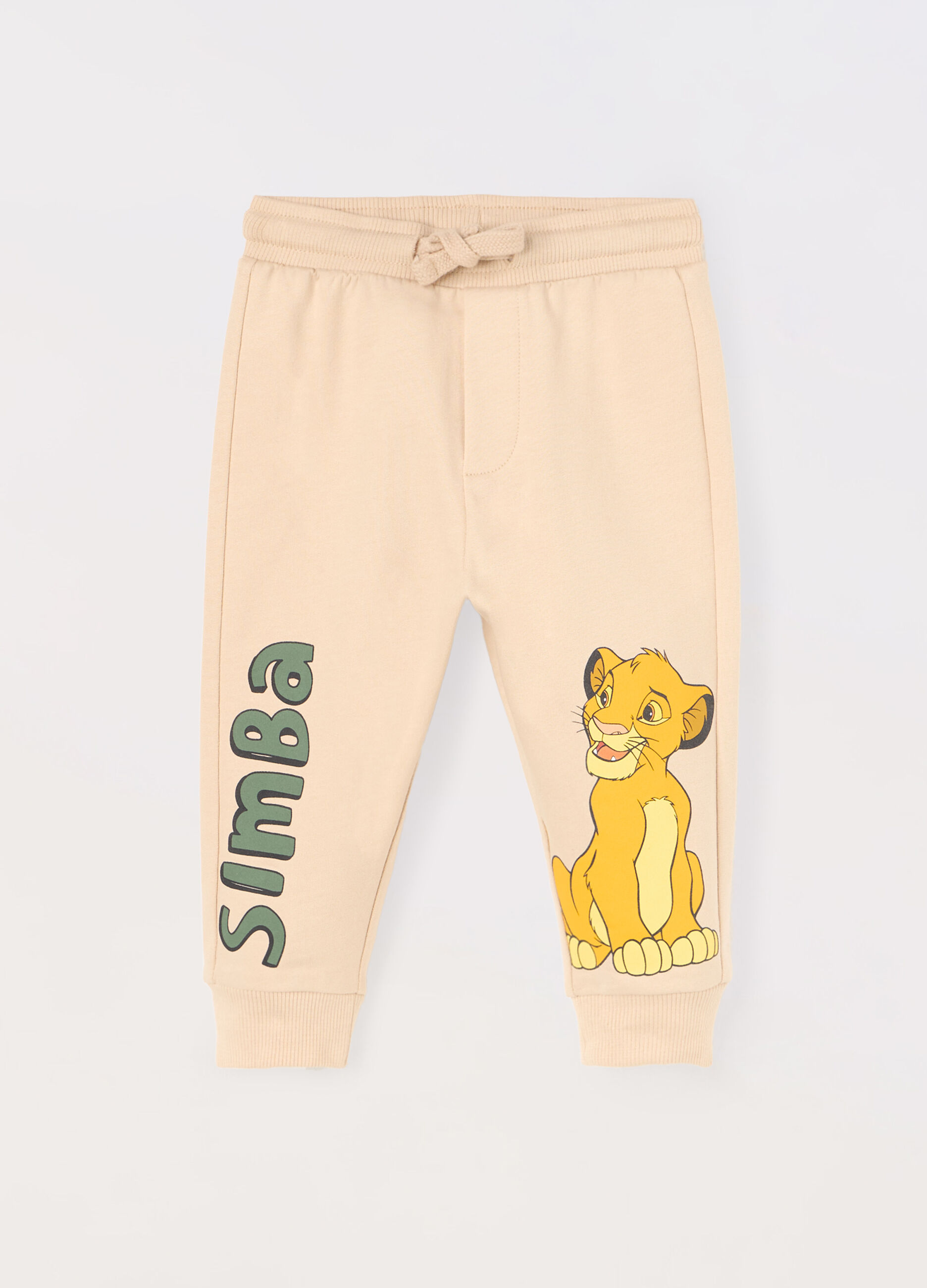 Jogger in french terry di puro cotone neonato_0