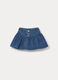 Gonna in denim di puro cotone bimba_0
