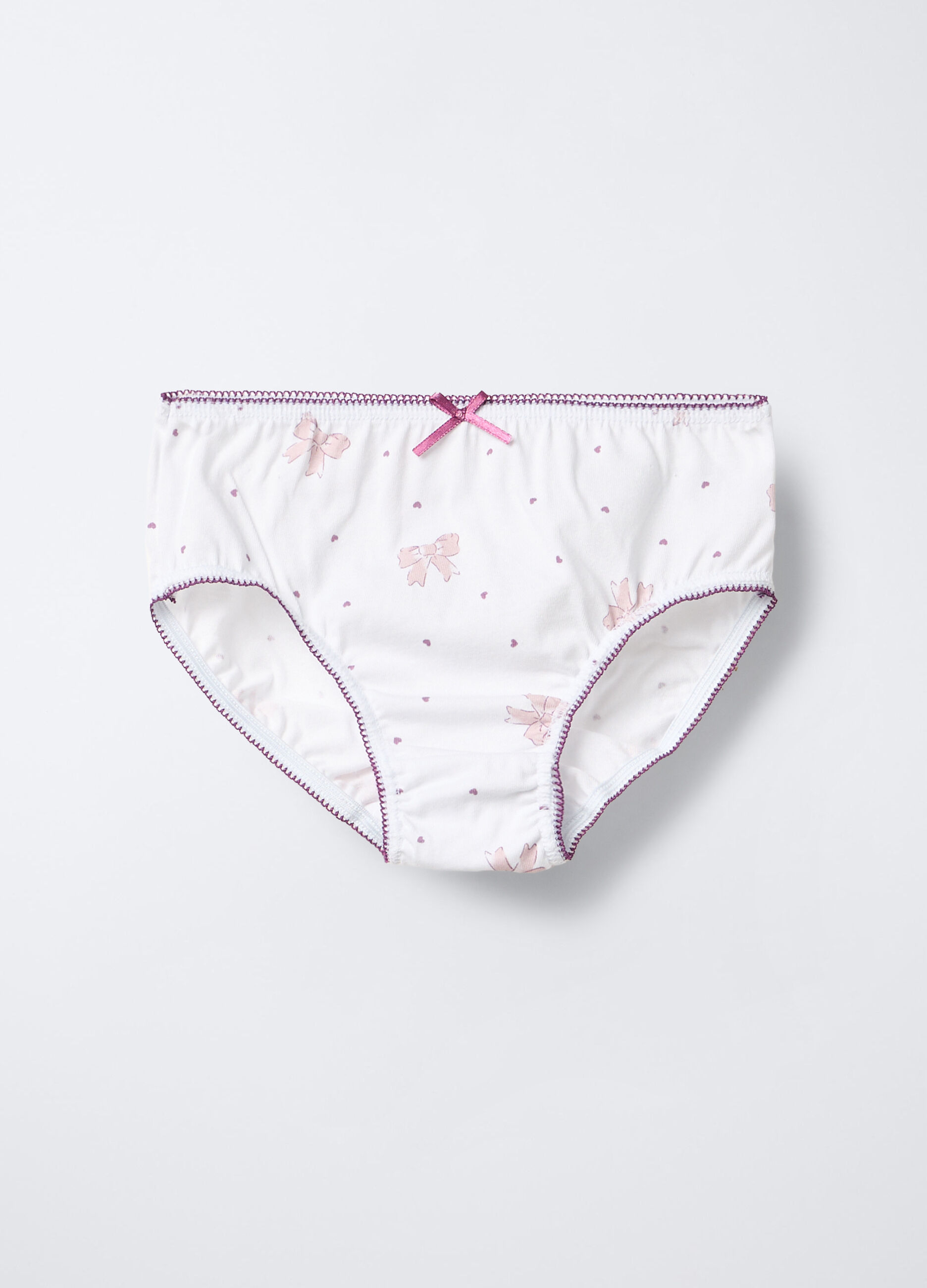 Pack 5 slip in jersey di puro cotone bambina_1