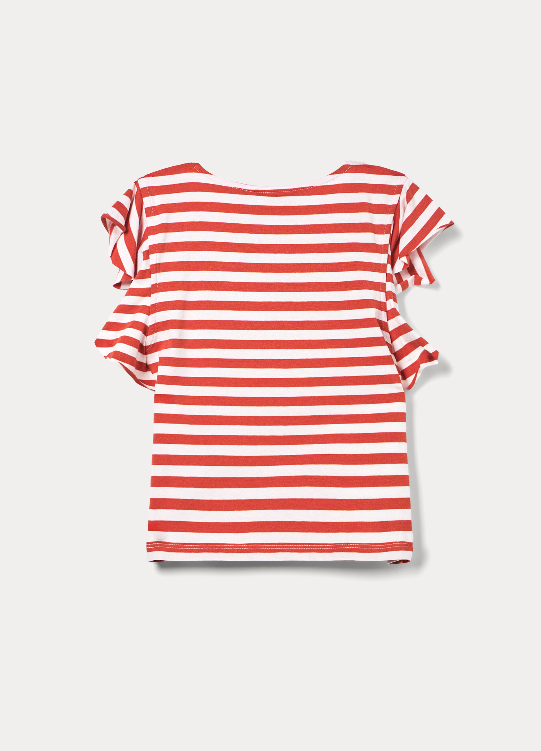 T-shirt girocollo stretch ragazza_1