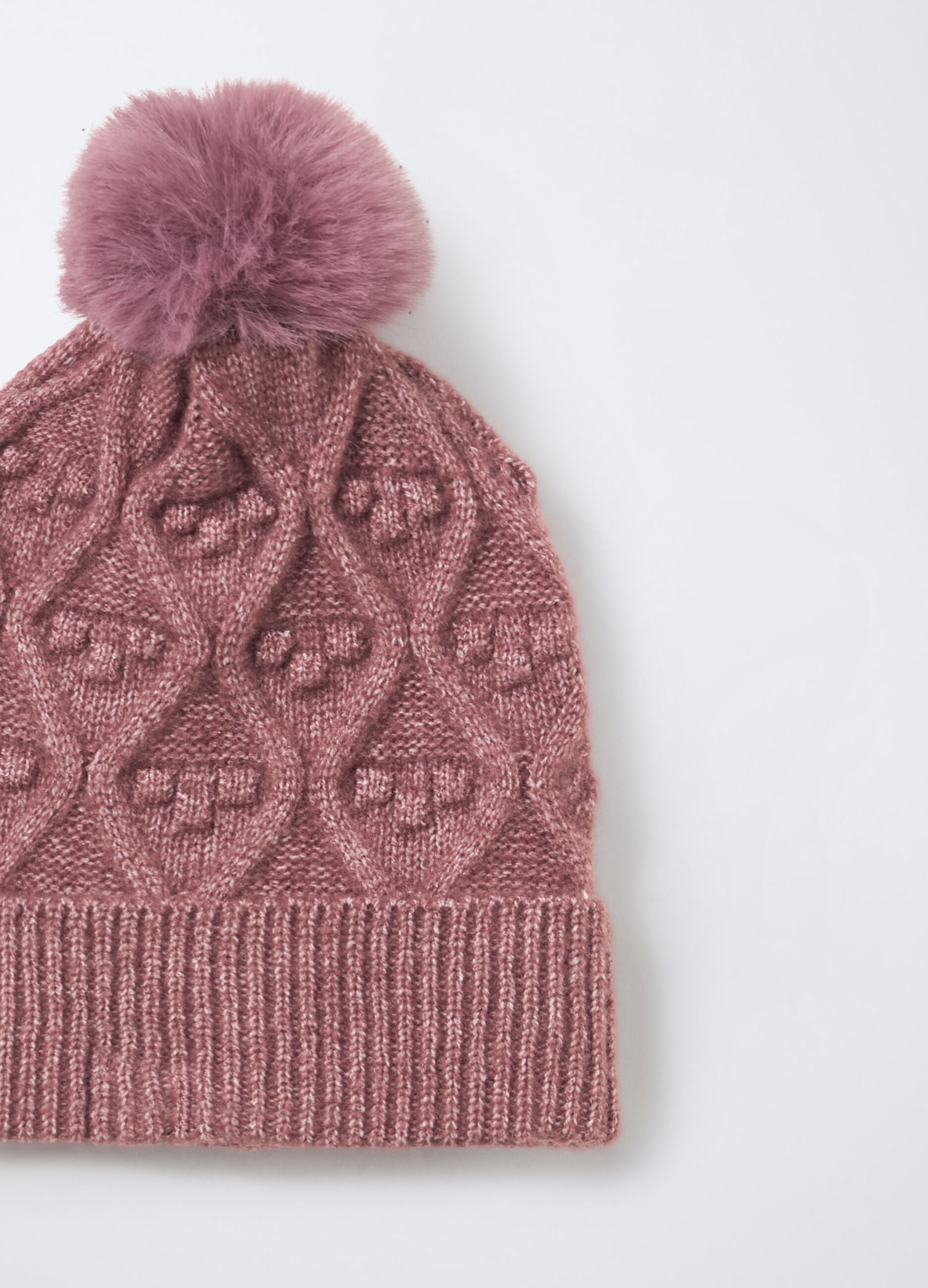 Berretto tricot con pon-pom_2