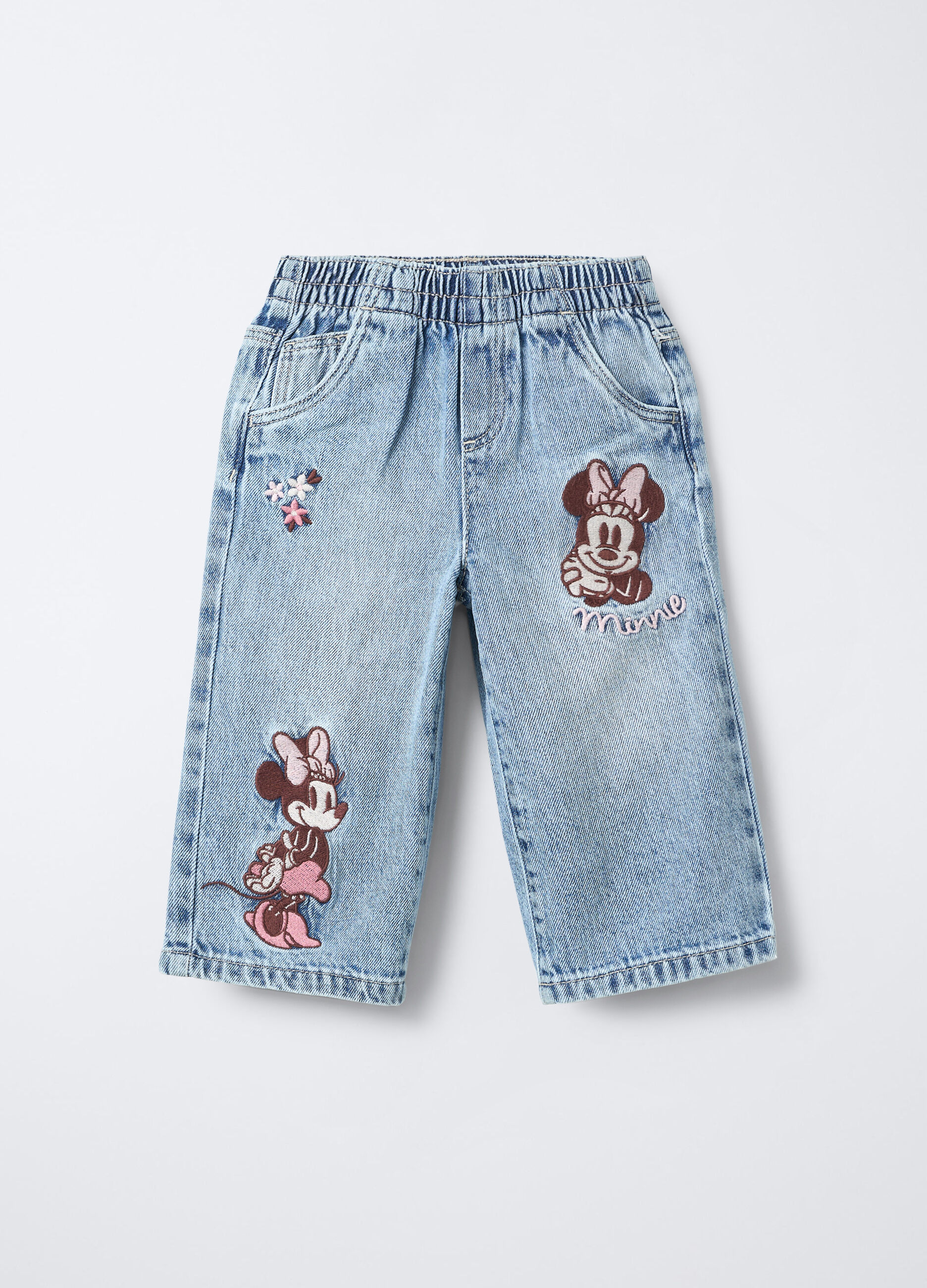Jogger Disney in denim Wide Leg bimba_0