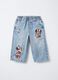 Jogger Disney in denim Wide Leg bimba_0