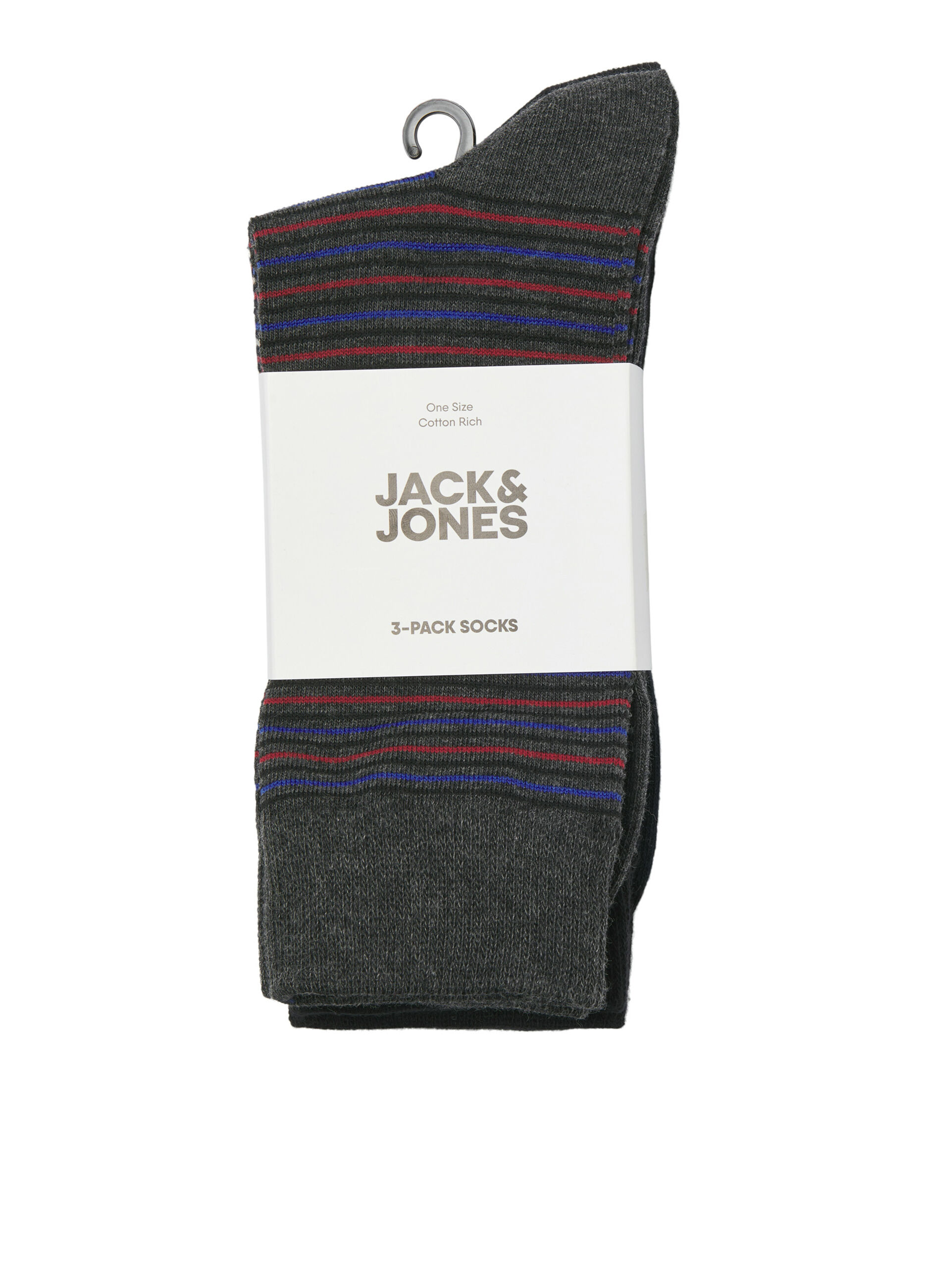 3 pack calze corte a righe uomo_1