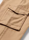 Jogger cargo in twill di misto cotone bambina_1