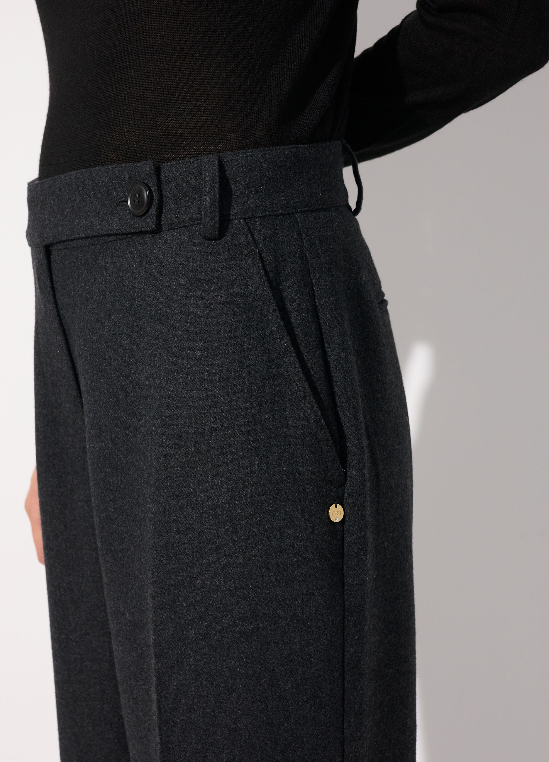 Pantalone dritto in misto lana donna_3