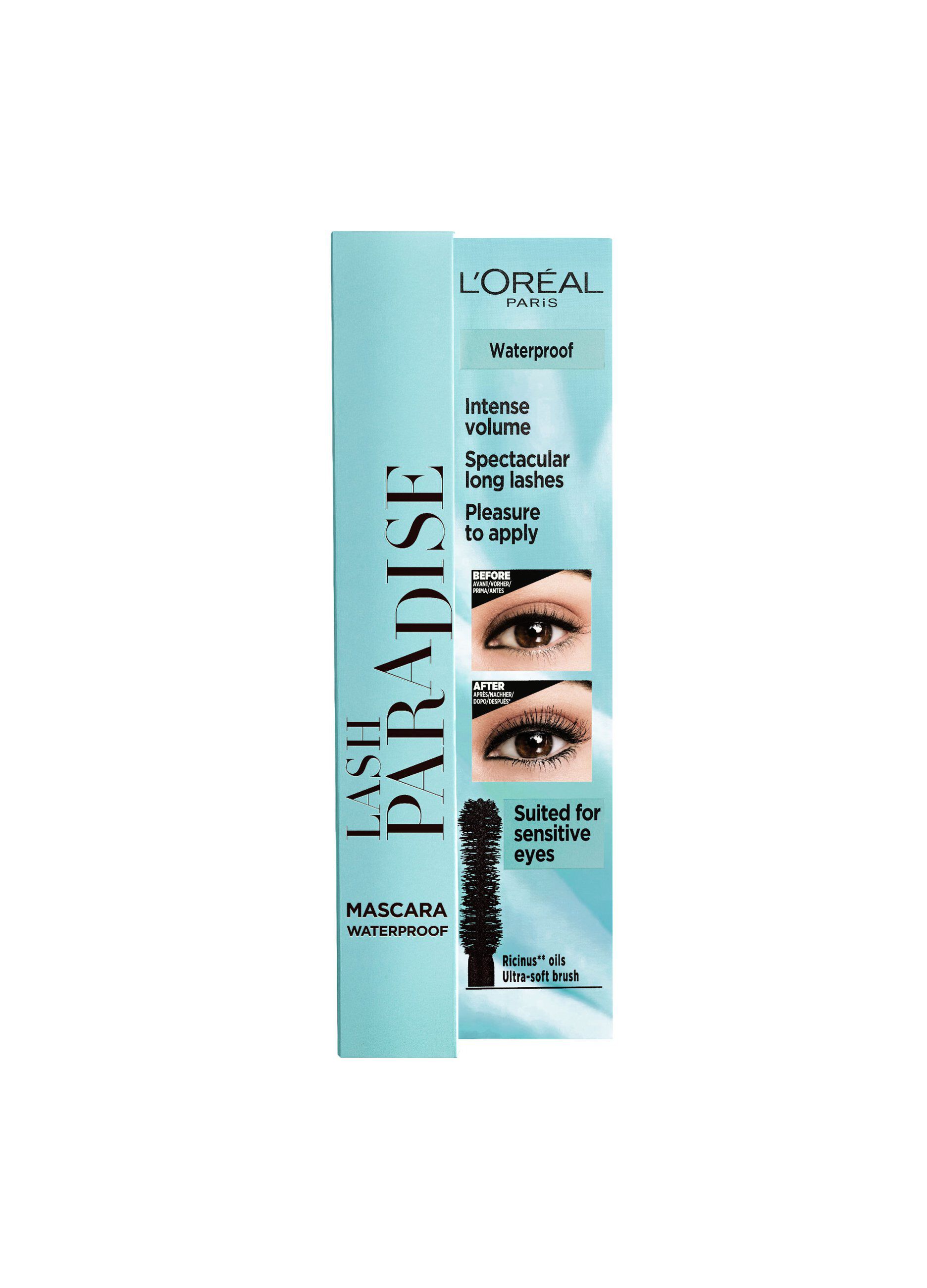 L'Oréal Paris Lash Paradise, Mascara Volumizzante e Allungante, Nero, 6,4 ml.